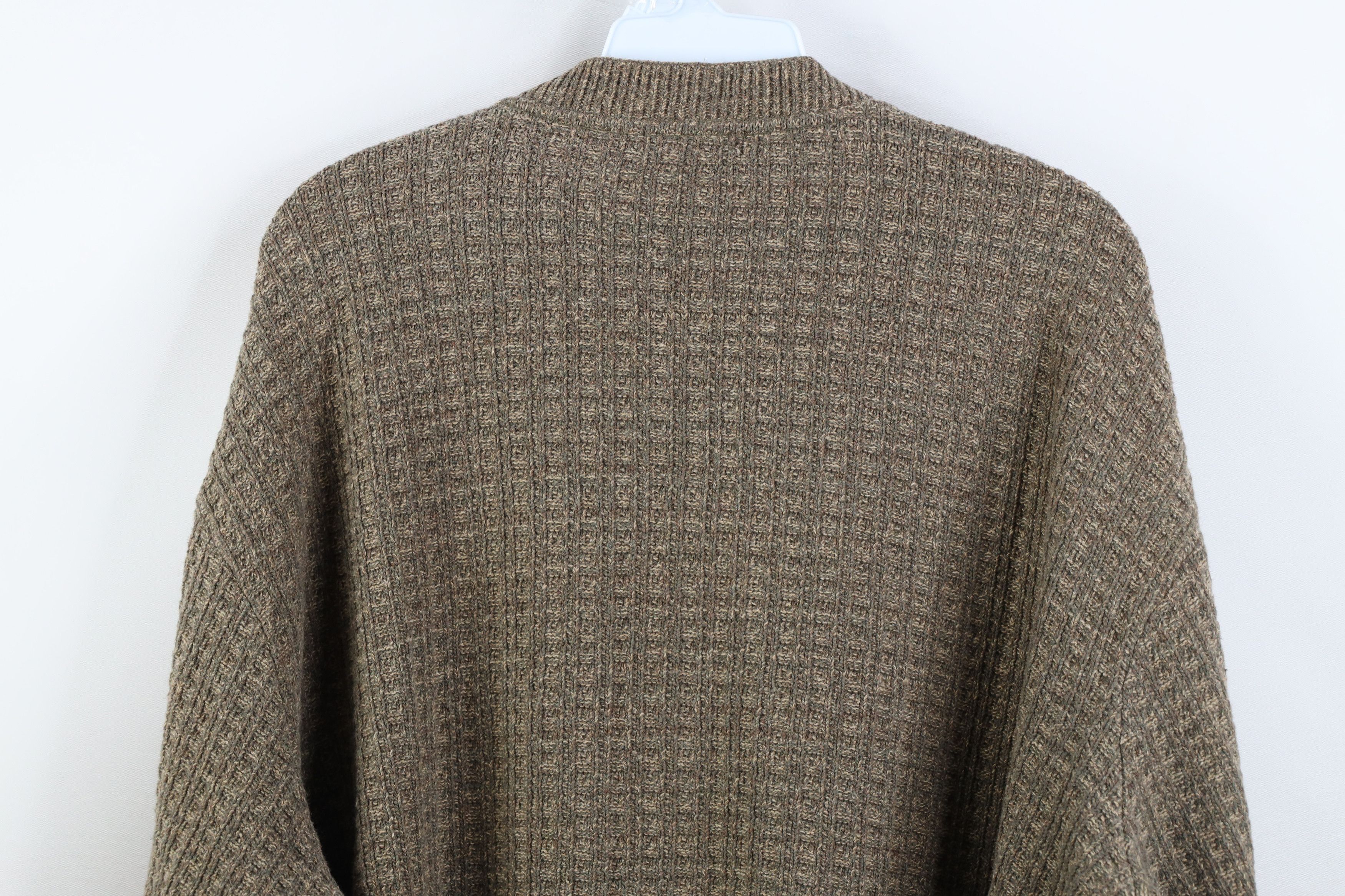 Vintage Vintage 90s Streetwear Cotton Blend Knit Henley Sweater Size US XL / EU 56 / 4 - 12 Thumbnail