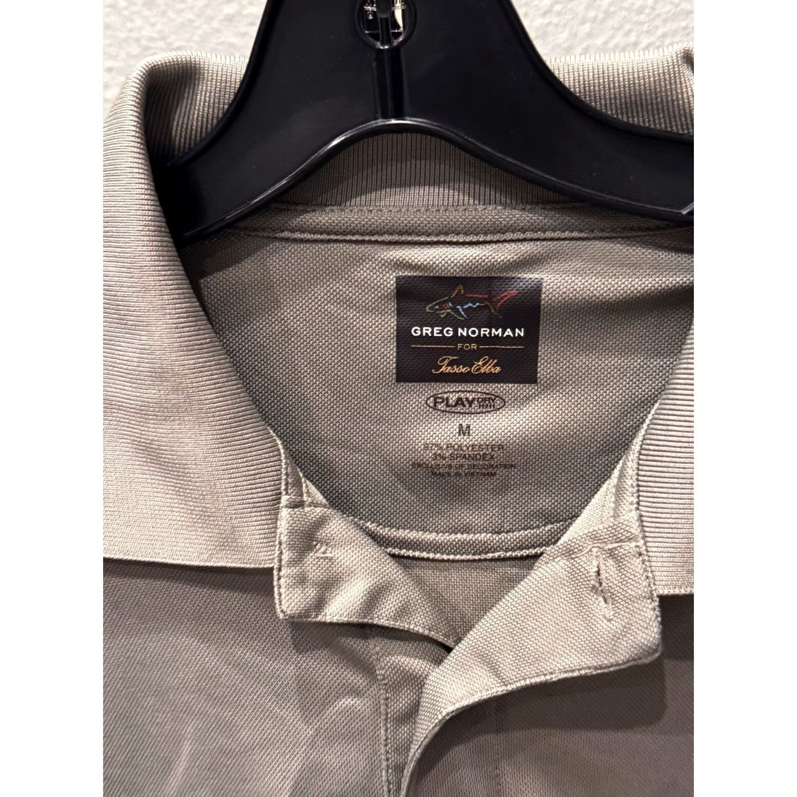 Vintage Greg Norman Gray polhy Play Dry SHORT SLEEVE POLO SHIRT Medium M Mens Size US M / EU 48-50 / 2 - 5 Thumbnail