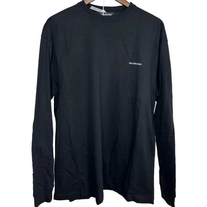 Balenciaga Logo Long Sleeve Tee Shirt