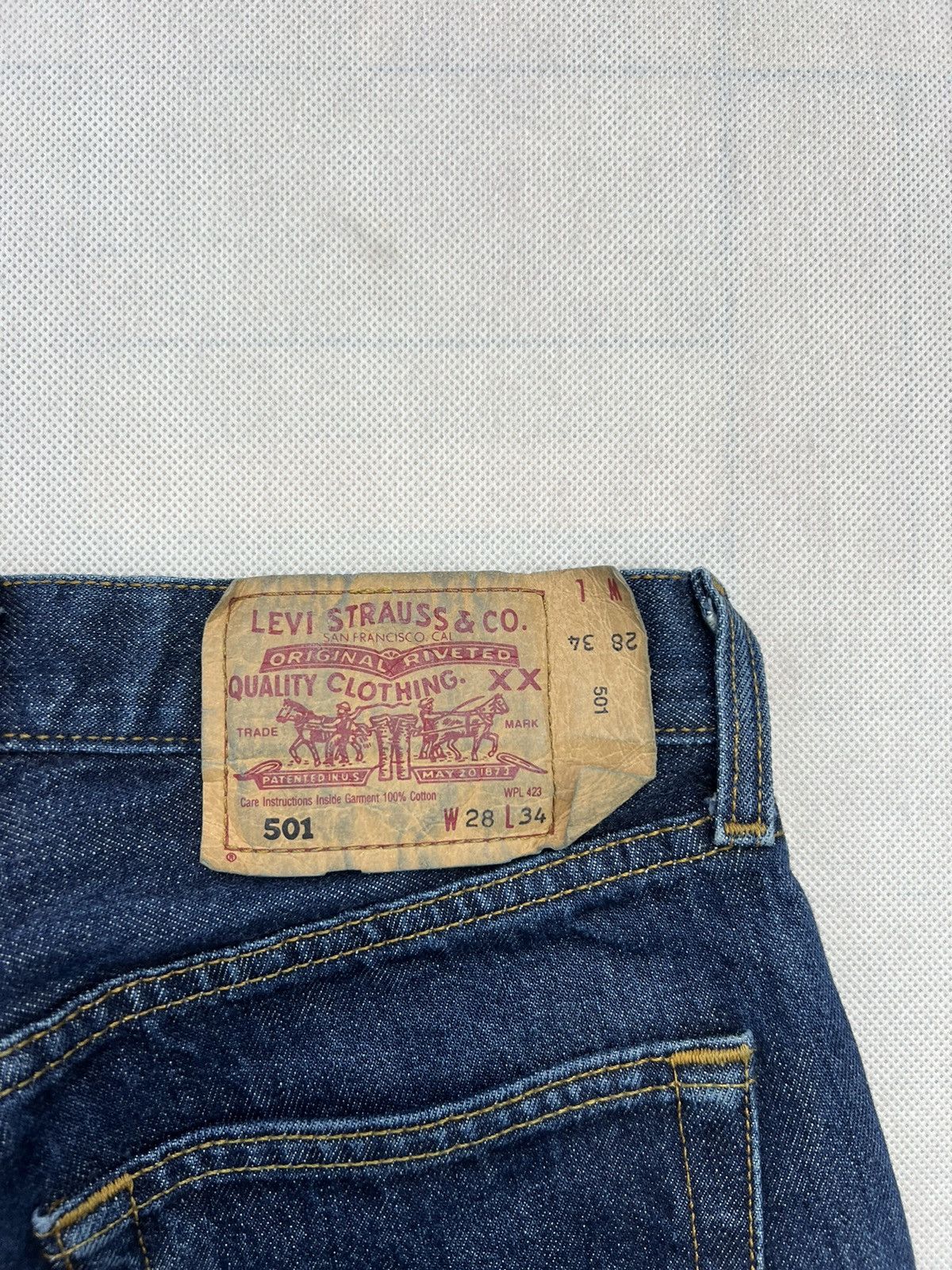 Levi's × Vintage Shorts Levi’s 501 Blue Vintage 1999s Size 27" / US 4 / IT 40 - 4 Thumbnail
