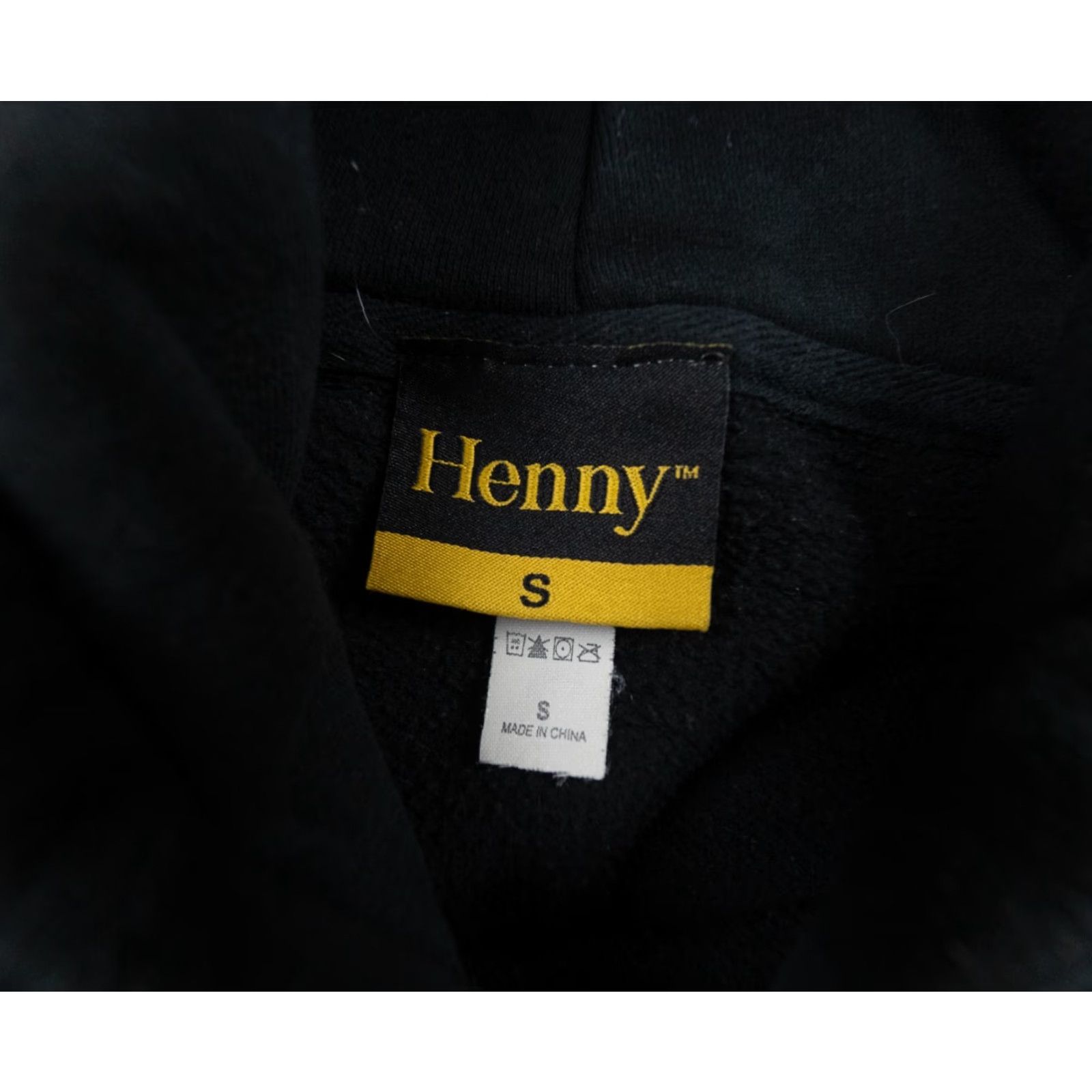 Vintage VINTAGE Henny Mens Sweatshirt Shirt Hooded Pullover Black Small Cotton-Poly Fleece Logo Fall Winter All Seasons Mens Size US S / EU 44-46 / 1 - 7 Thumbnail