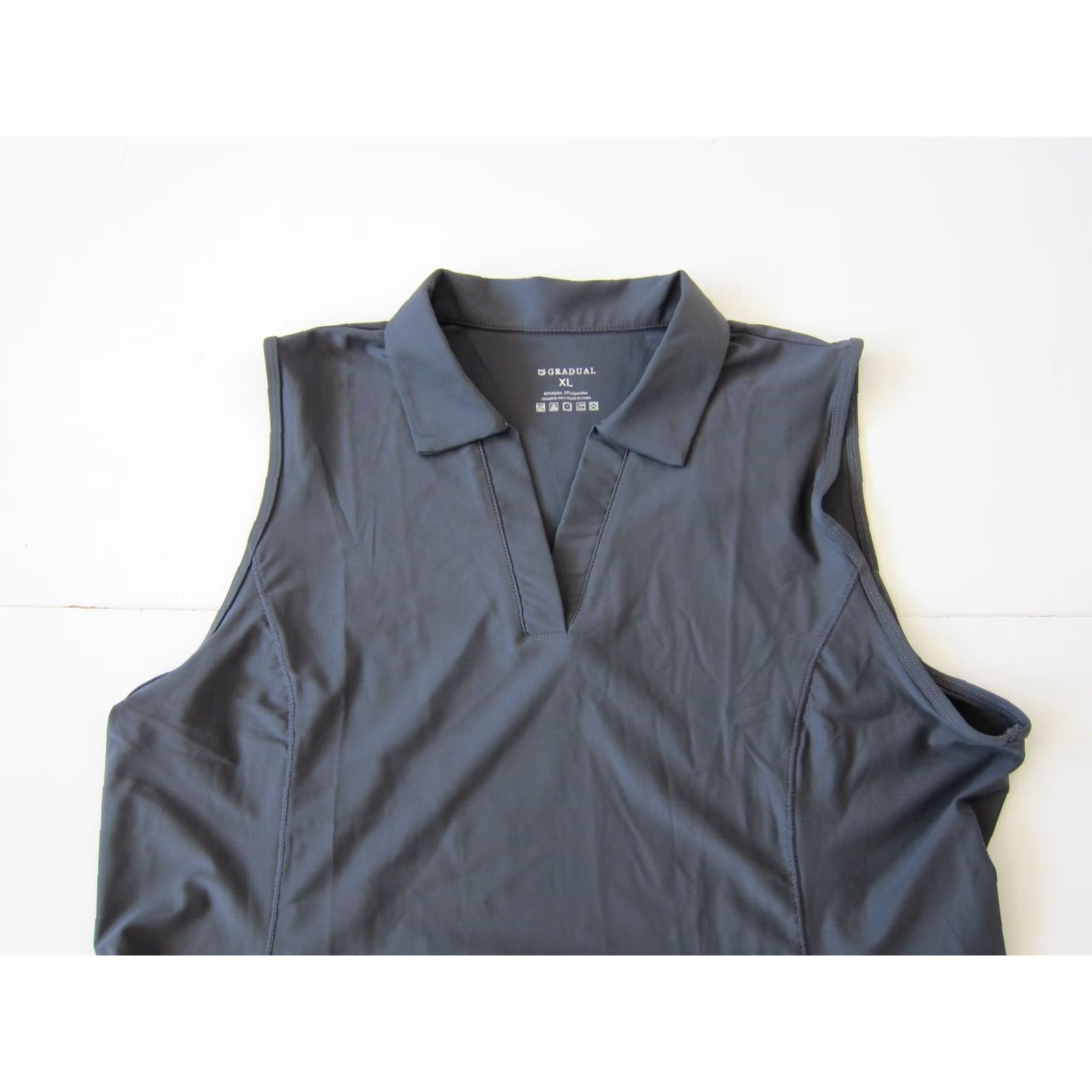 Vintage NWT Gradual Grey Stretch Collared Sleeveless Breathable Golf Active Shirt XL Size XL / US 12-14 / IT 48-50 - 3 Thumbnail