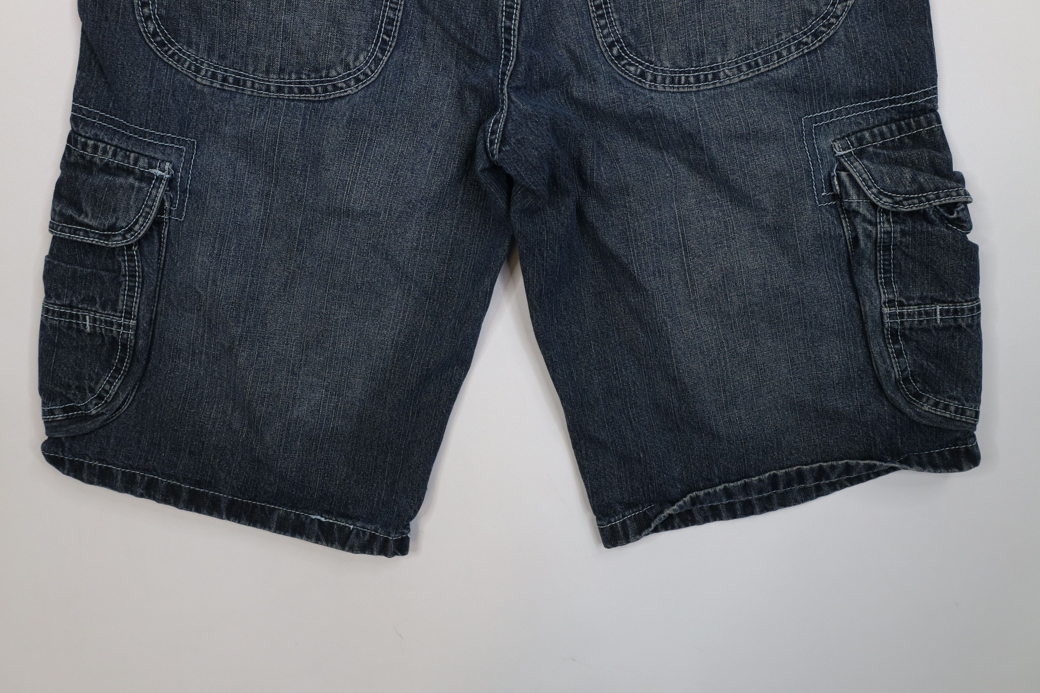 Southpole Vintage 90s Y2K Southpole Buckle Pocket Denim Cargo Shorts Size US 32 / EU 48 - 11 Thumbnail