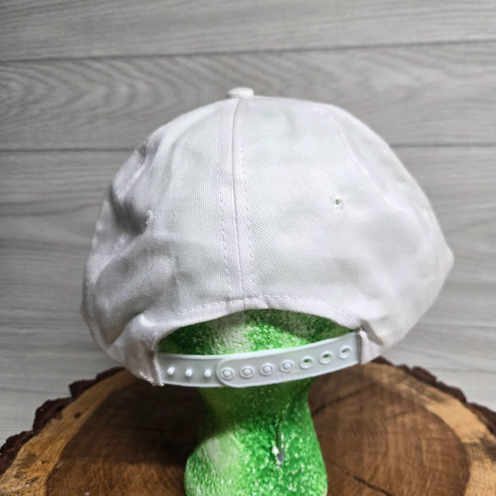 Vintage VINTAGE Ti White Hat Snapback Cap Adult One Size White Adjustable Hat Distributors Transportation Cars Men Size ONE SIZE - 4 Thumbnail