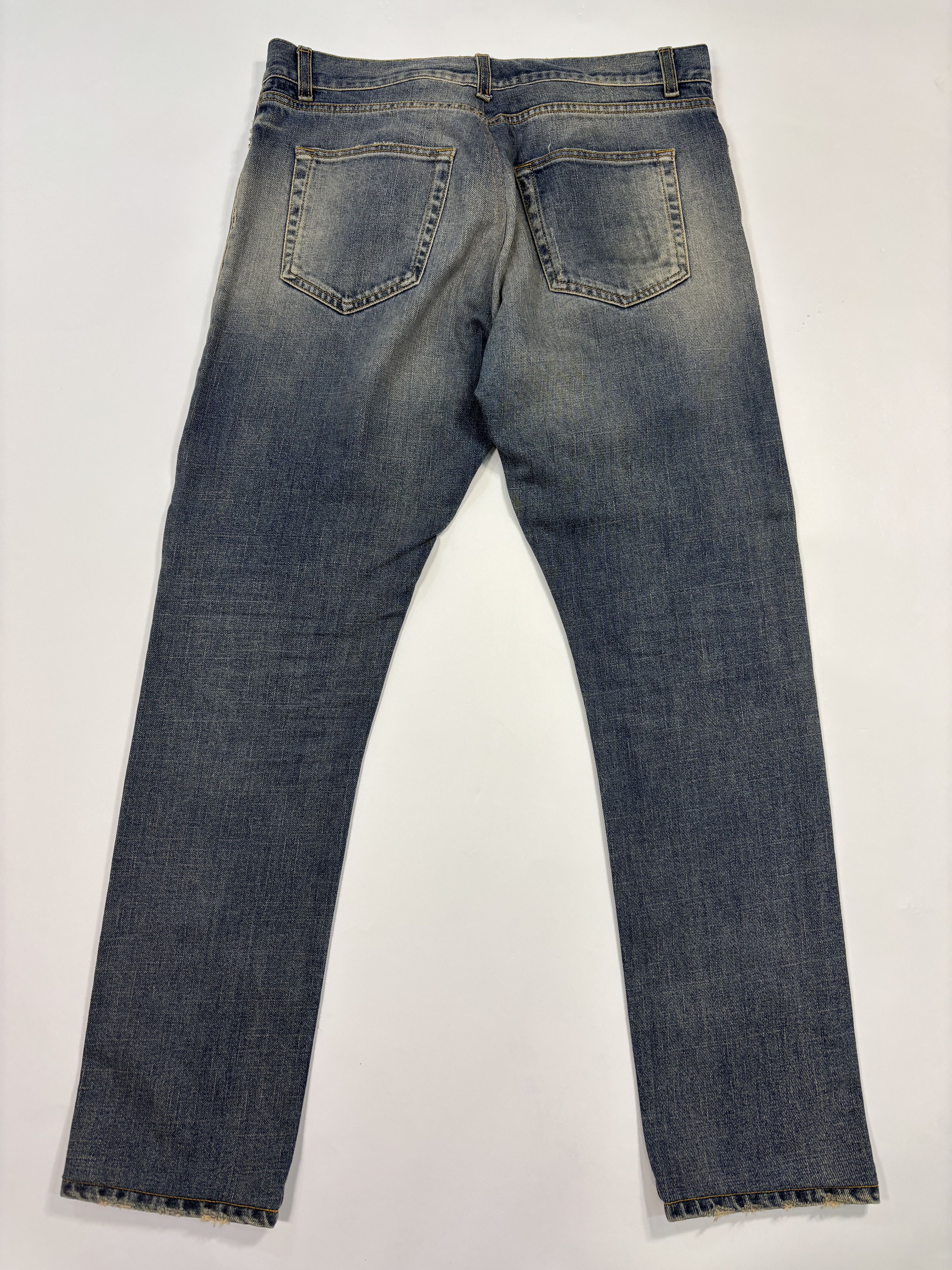 Saint Laurent Paris Saint Laurent Faded Blue Pants Size US 34 / EU 50 - 4 Thumbnail