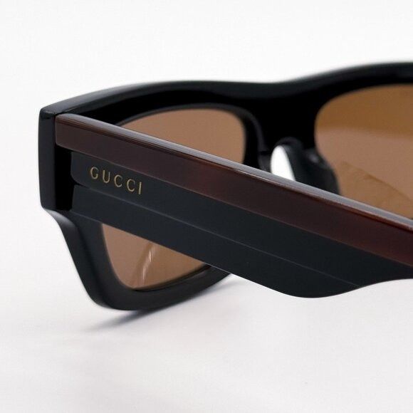 Gucci NEW GUCCI SUNGLASSES GG1301S 004 BLACK MEN EYEWEAR Size ONE SIZE - 6 Thumbnail