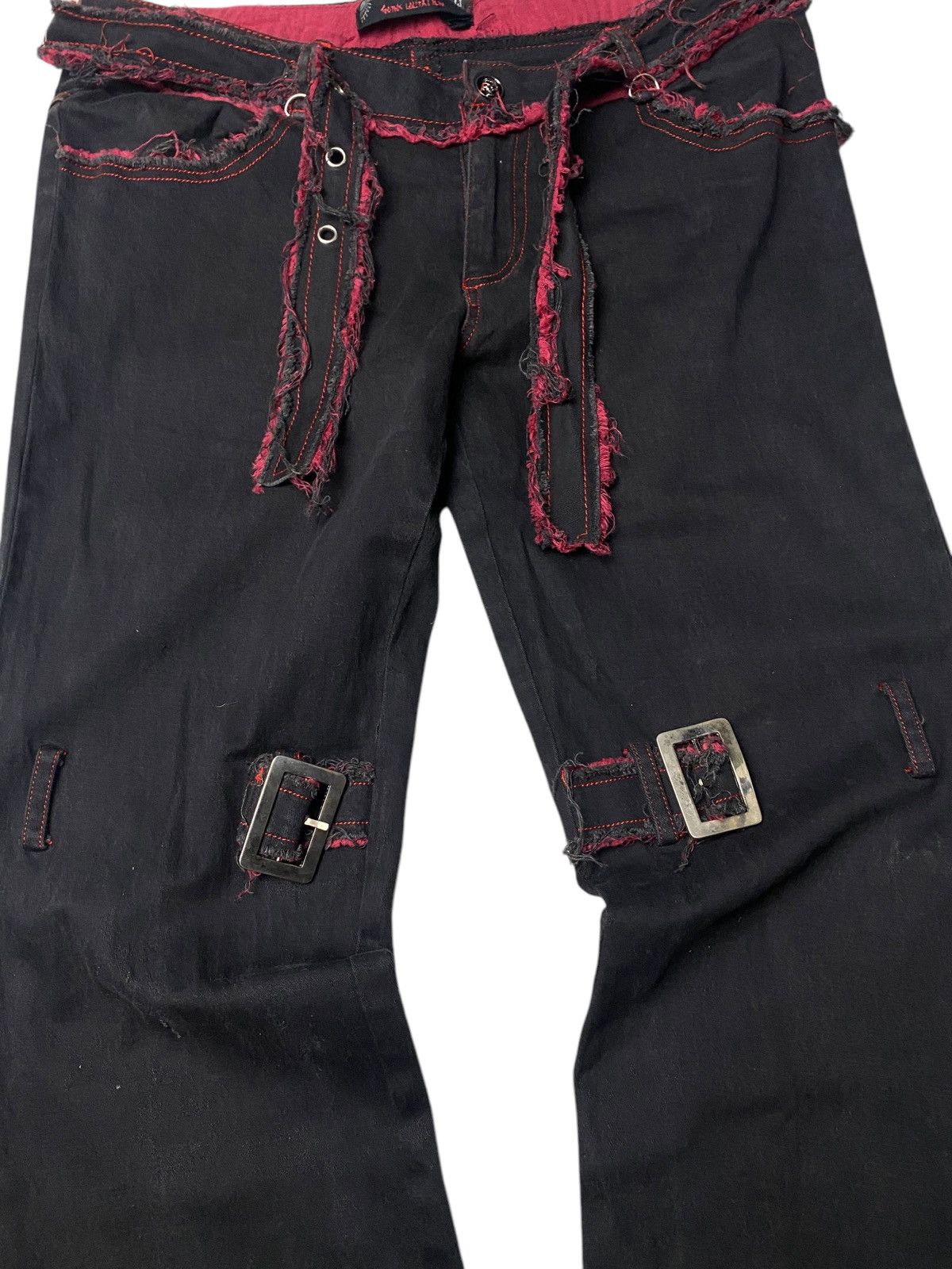 Hysteric Glamour 2000's Gothic Lolita Punk Bondage Laced Up Pants Size US 26 / EU 42 - 6 Thumbnail