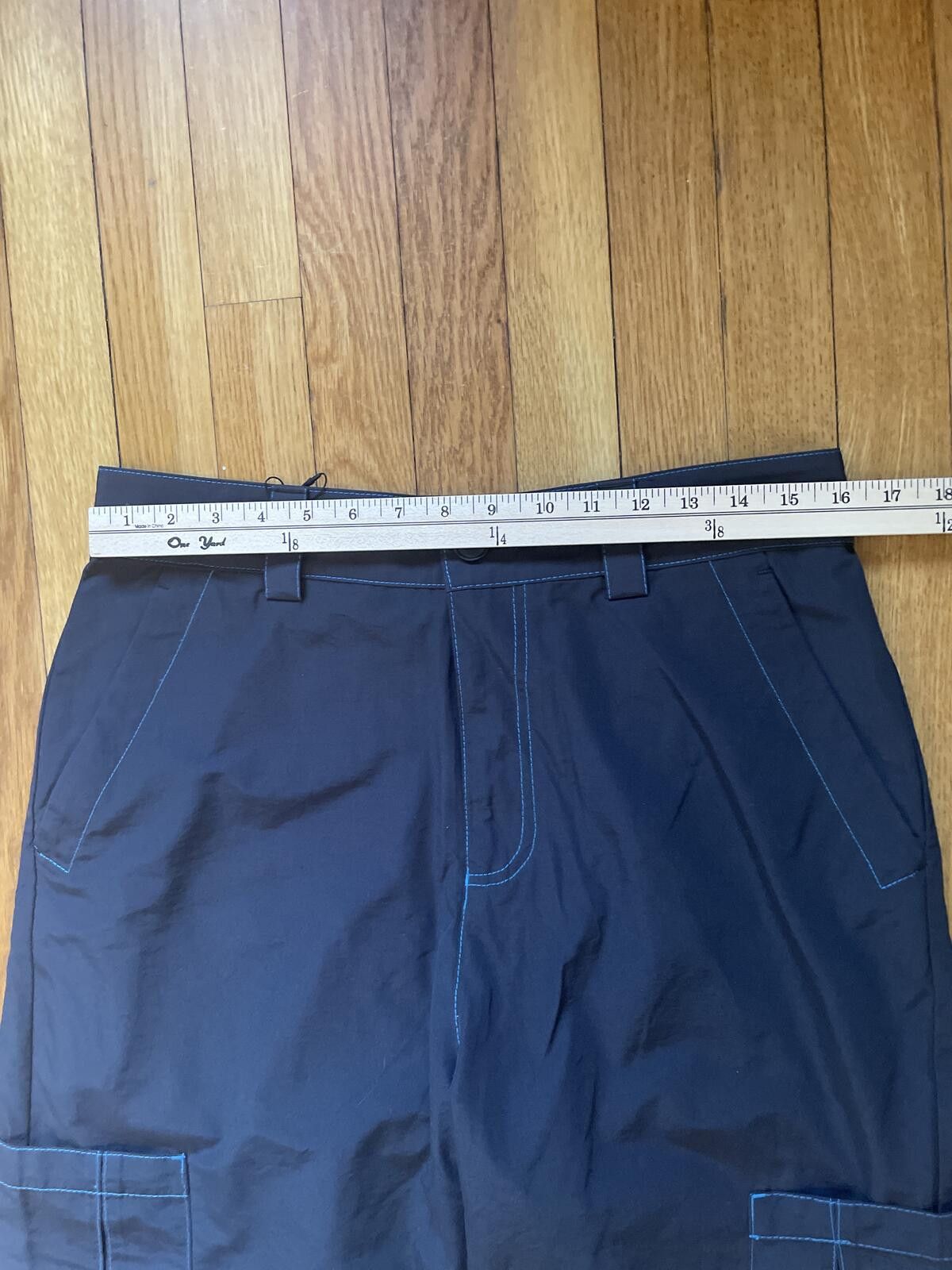 Zara Zara Men's Navy Blue Cargo Pants Size Medium Contrast Stitch Size US 32 / EU 48 - 5 Thumbnail