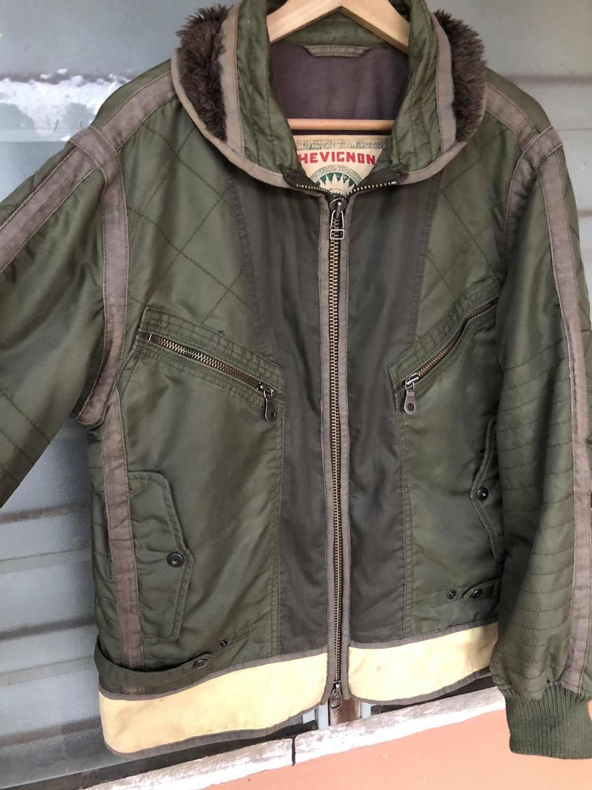 Chevignon Vintage Chevignon Tactical Flight Jacket Rare Size US L / EU 52-54 / 3 - 6 Thumbnail
