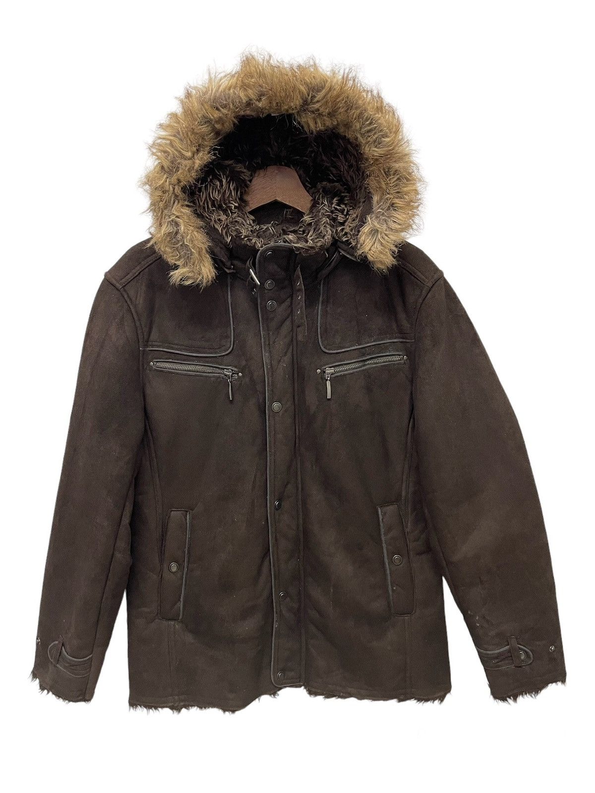 Japanese Brand VINTAGE MOLESKINS PPFM SHERPA WARM JACKET HOODIE Size US M / EU 48-50 / 2 - 1 Thumbnail