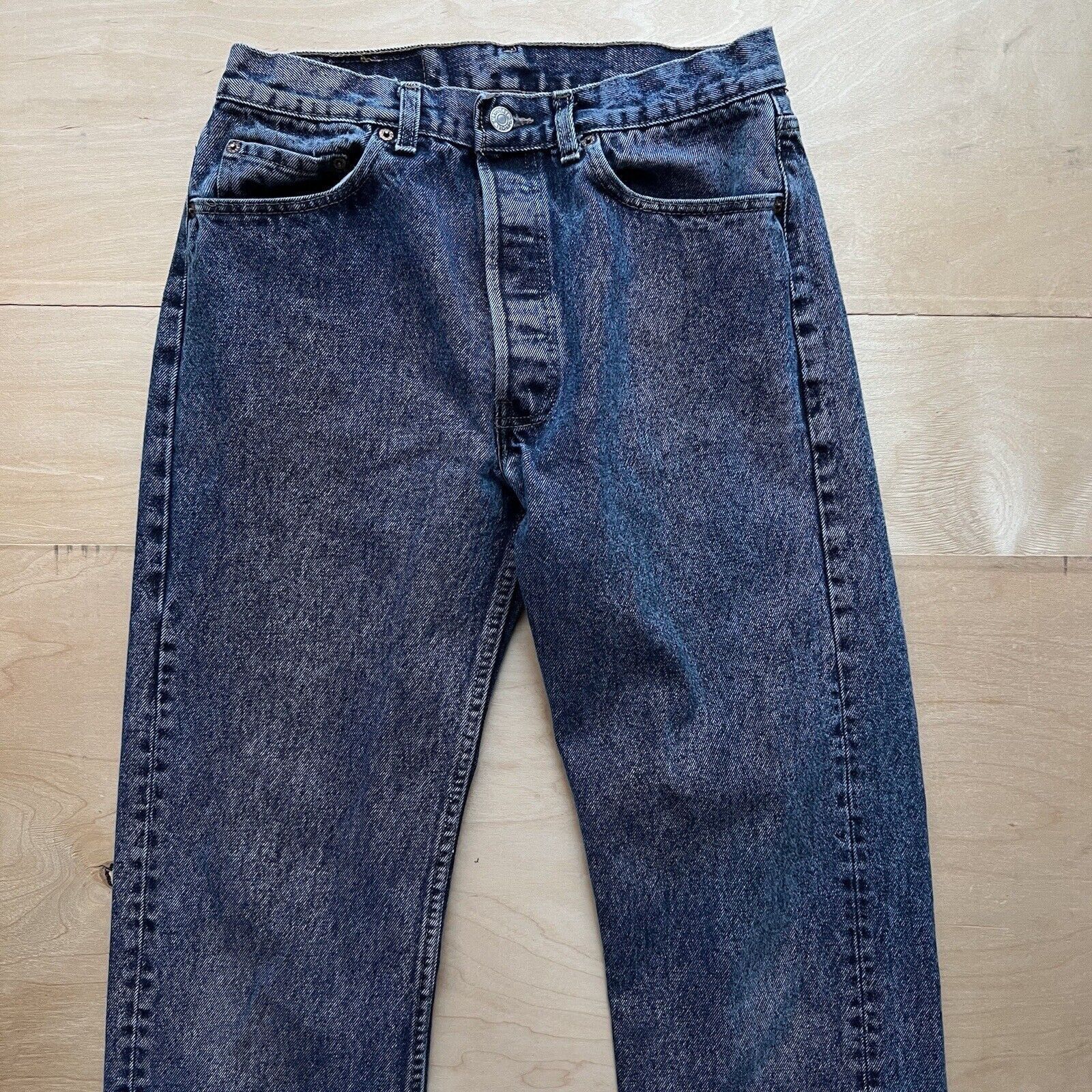 Levi's × Vintage Vintage Levis 501 Jeans 28x32 Blue 80s Dark Wash Denim Size US 28 / EU 44 - 3 Thumbnail