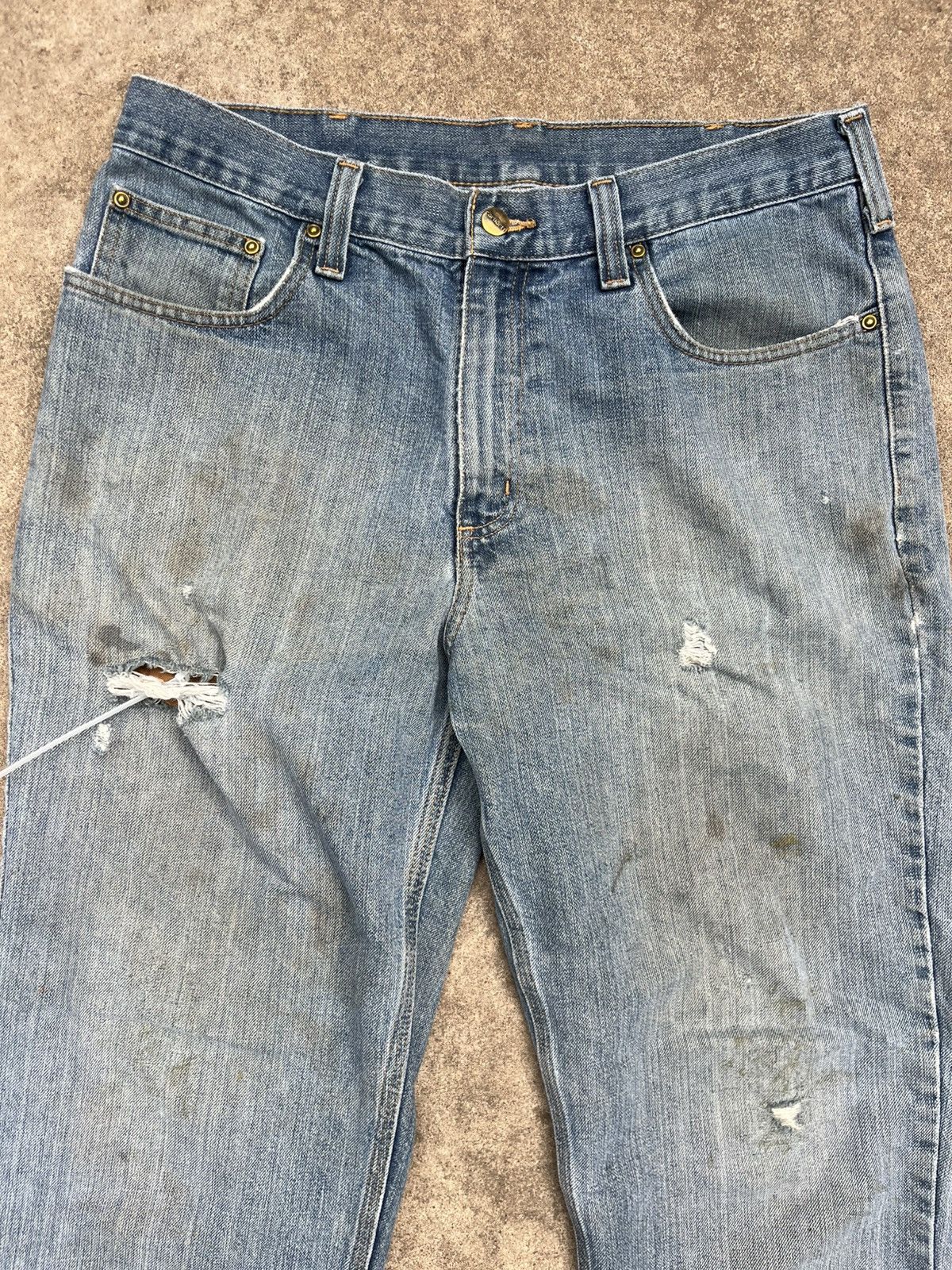 Carhartt Distressed Carhartt Workwear Denim Size US 34 / EU 50 - 2 Thumbnail