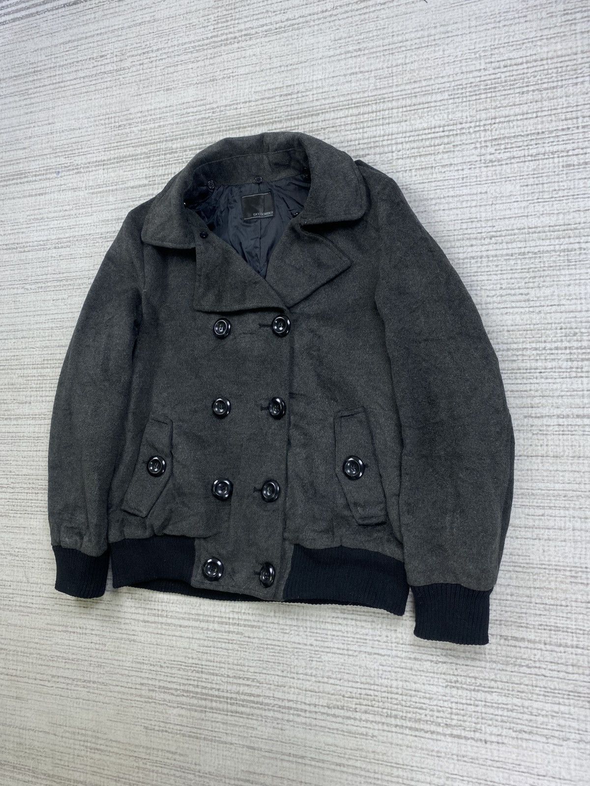 If Six Was Nine × Japanese Brand × Vintage Vintage Sky Bomber Double Collar Punk Bomber Jacket Size US M / EU 48-50 / 2 - 4 Thumbnail