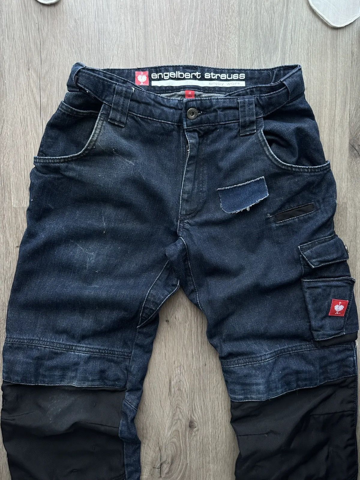 Vintage Engelbert Strauss Workwear Blue Pants