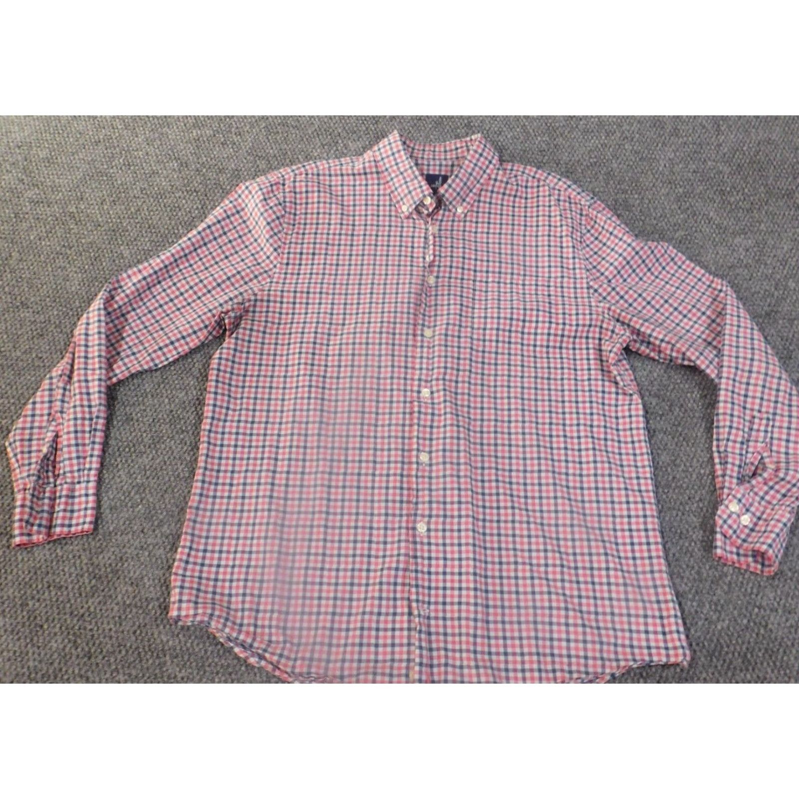 johnnie-O johnnie-O shirt Large pink button up mens logo cali casual surf plaid Size US L / EU 52-54 / 3 - 3 Thumbnail