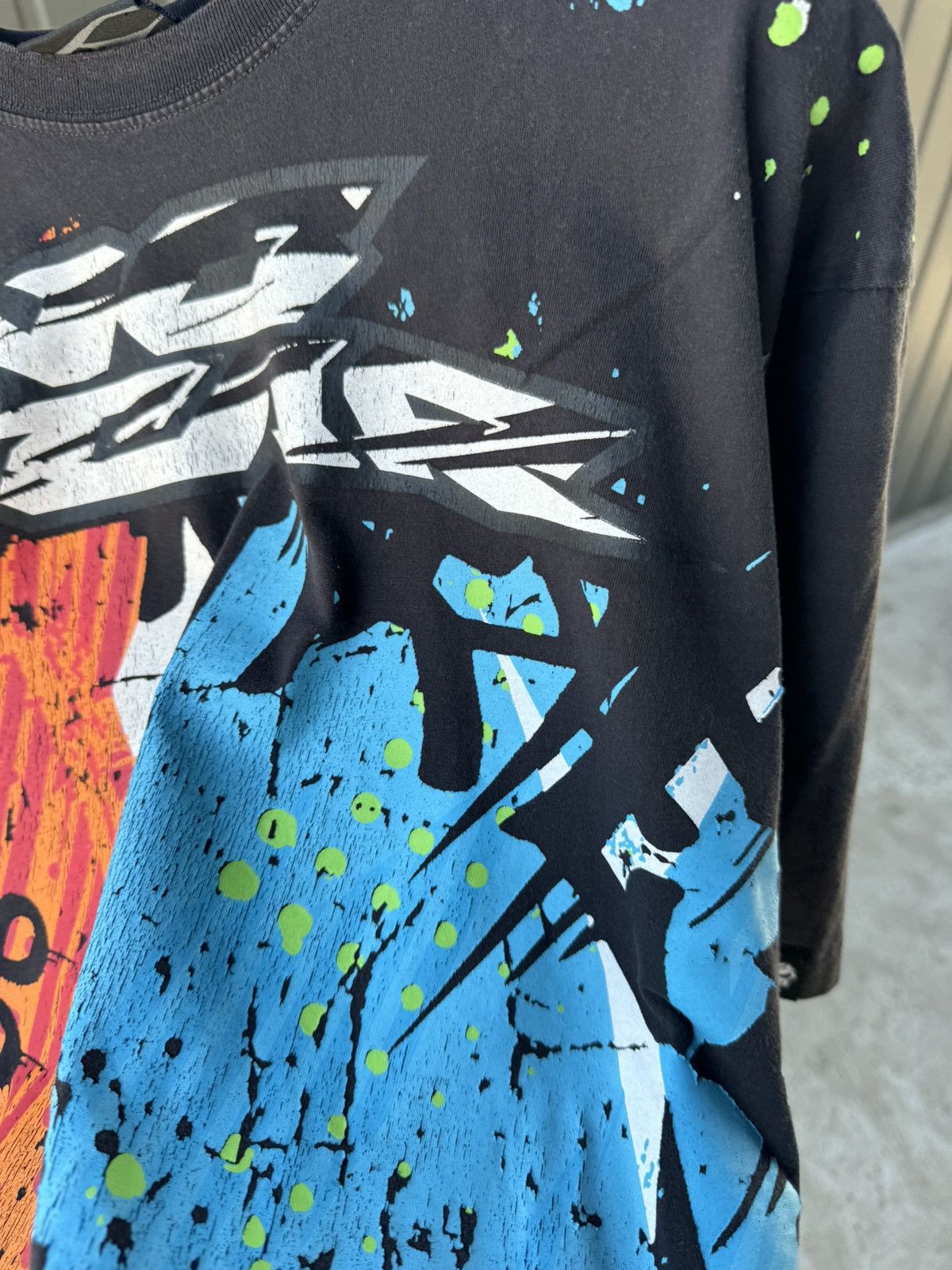 No Fear × Vintage Vintage No Fear All Over Print T Shirt Y2K SURF TEE Size US XL / EU 56 / 4 - 6 Thumbnail