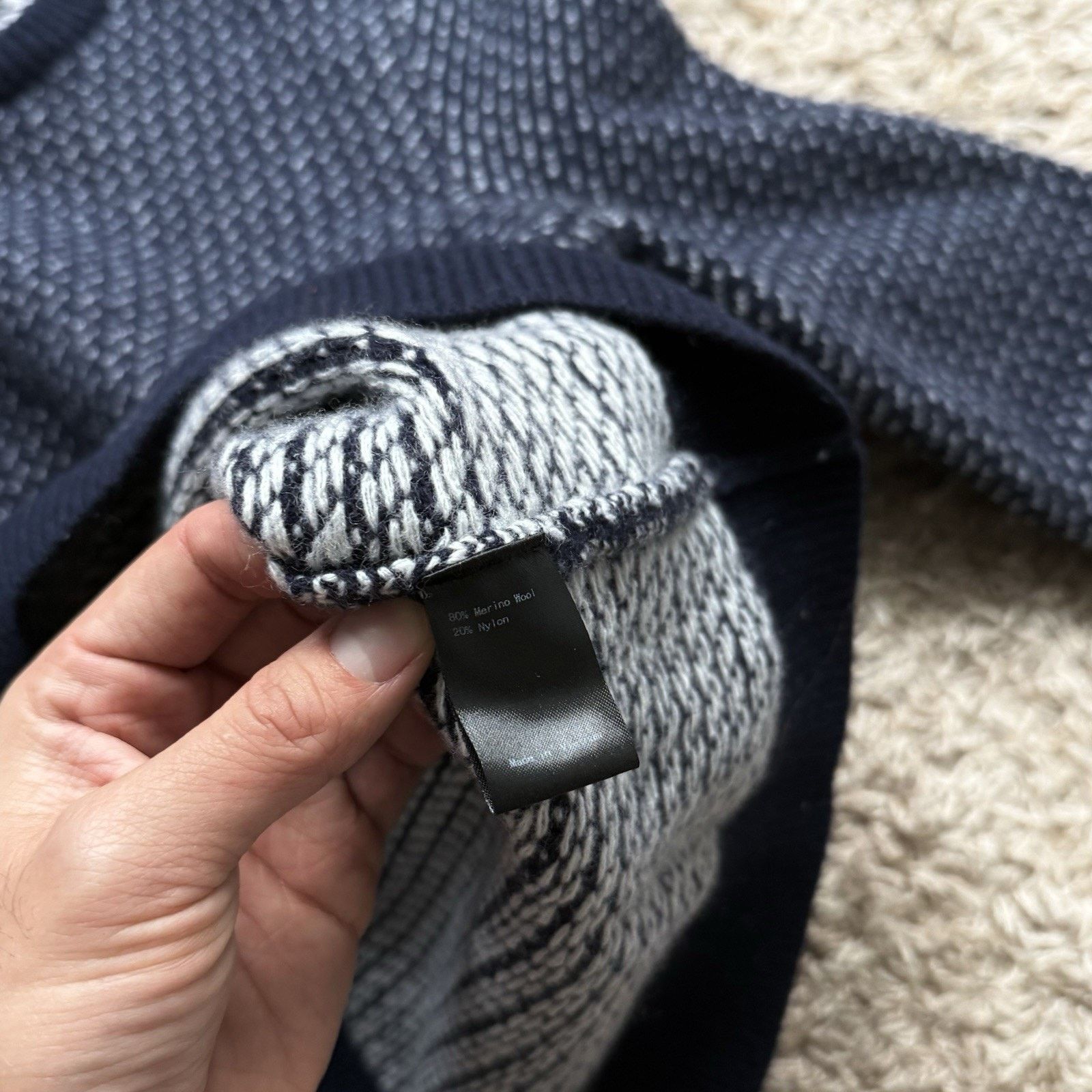 Flint And Tinder Flint and Tinder Sweater Nordic Birdseye Merino Wool Navy Size US M / EU 48-50 / 2 - 5 Thumbnail