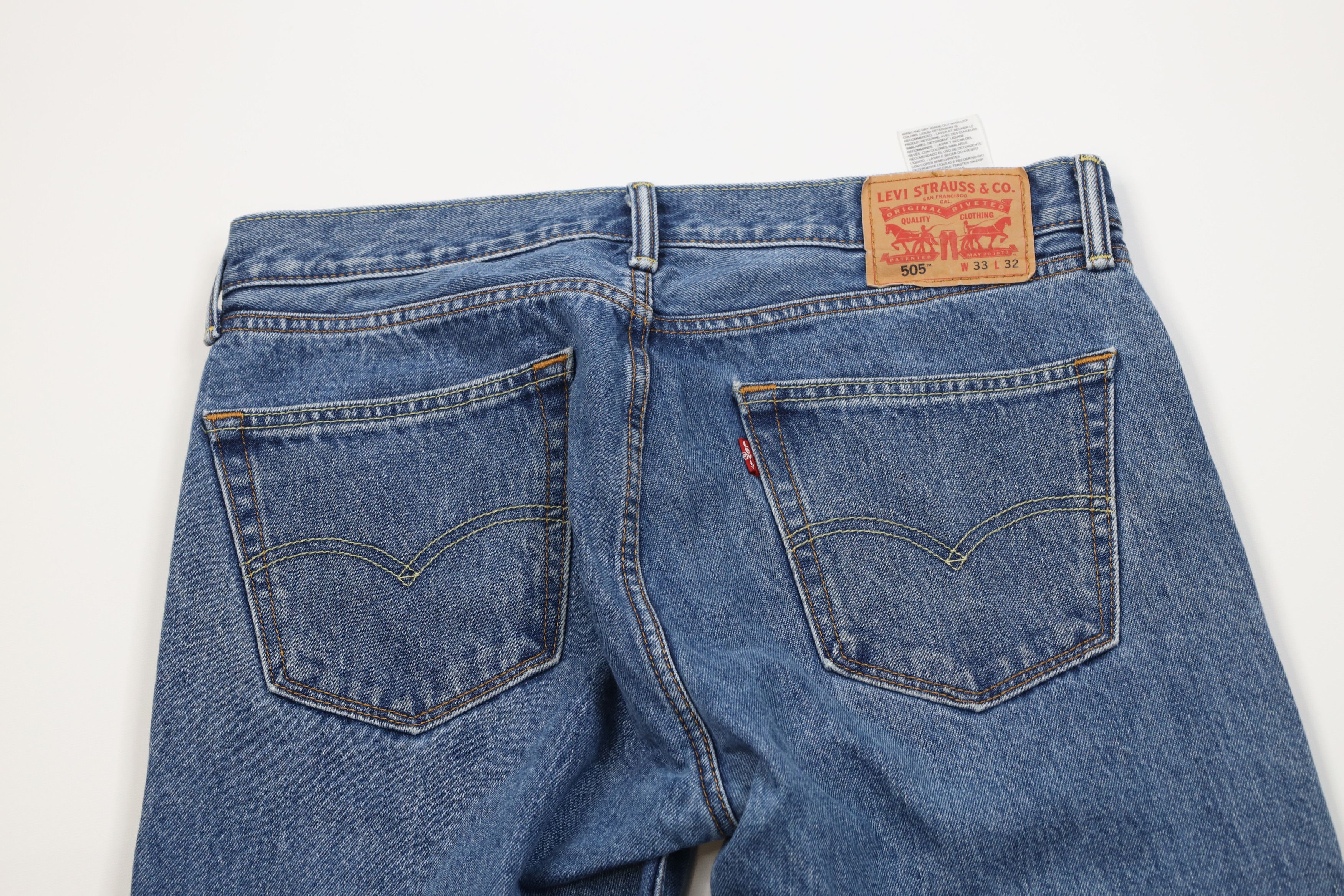 Levi's Vintage Y2K Levis 505 Regular Fit Straight Leg Denim Jeans Size US 33 - 10 Thumbnail
