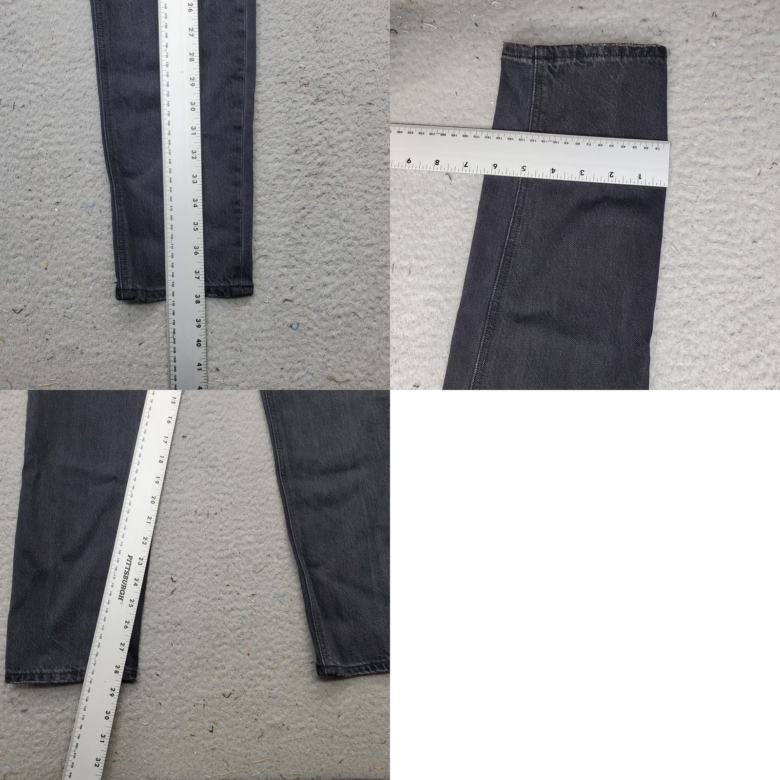 American Eagle Outfitters American Eagle Strigid Jeans Womens 2 Black Denim Distressed Skinny Outdoor Jeans Womens Size 2 Black Distressed Outdoor Size 26" / US 2 / IT 38 - 8 Thumbnail