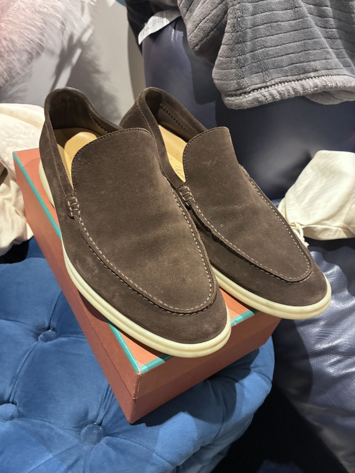 Loro Piana Loro Piana blue summer walk uk 7.5 eu 41.5 | Grailed