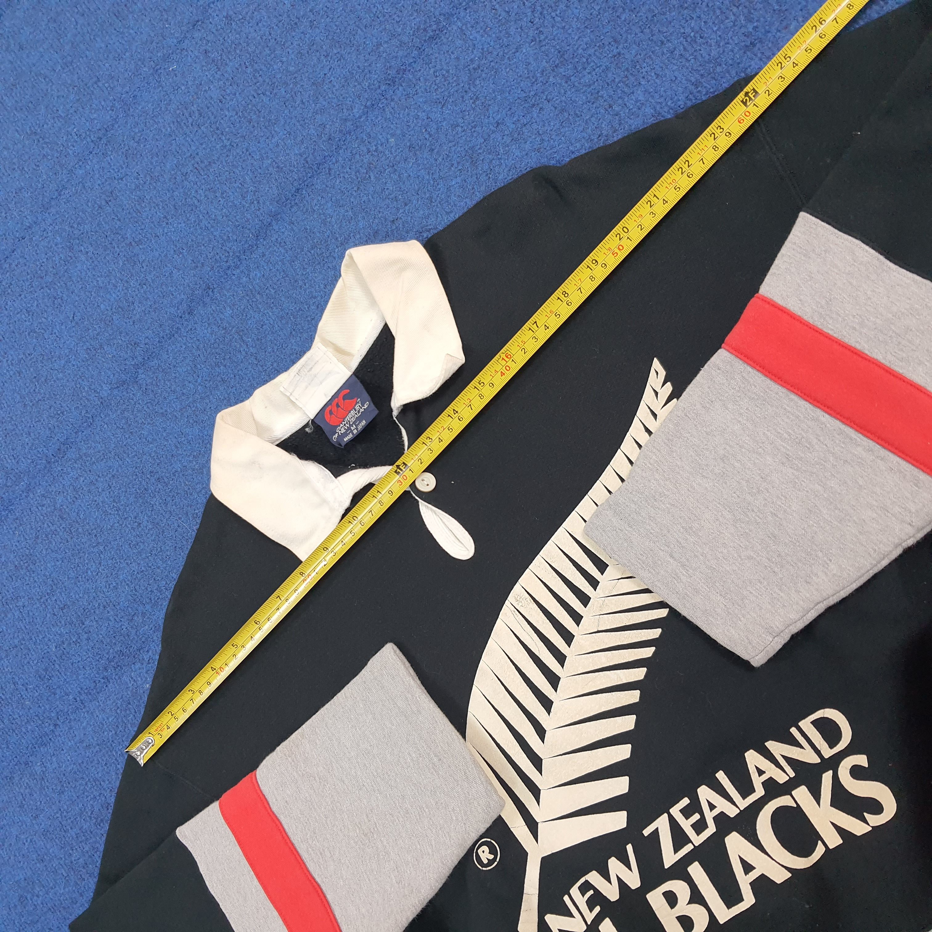 Canterbury of New Zealand Vintage All Blacks Rugby Polo Shirt Canterbury C302N23 Size US M / EU 48-50 / 2 - 12 Thumbnail