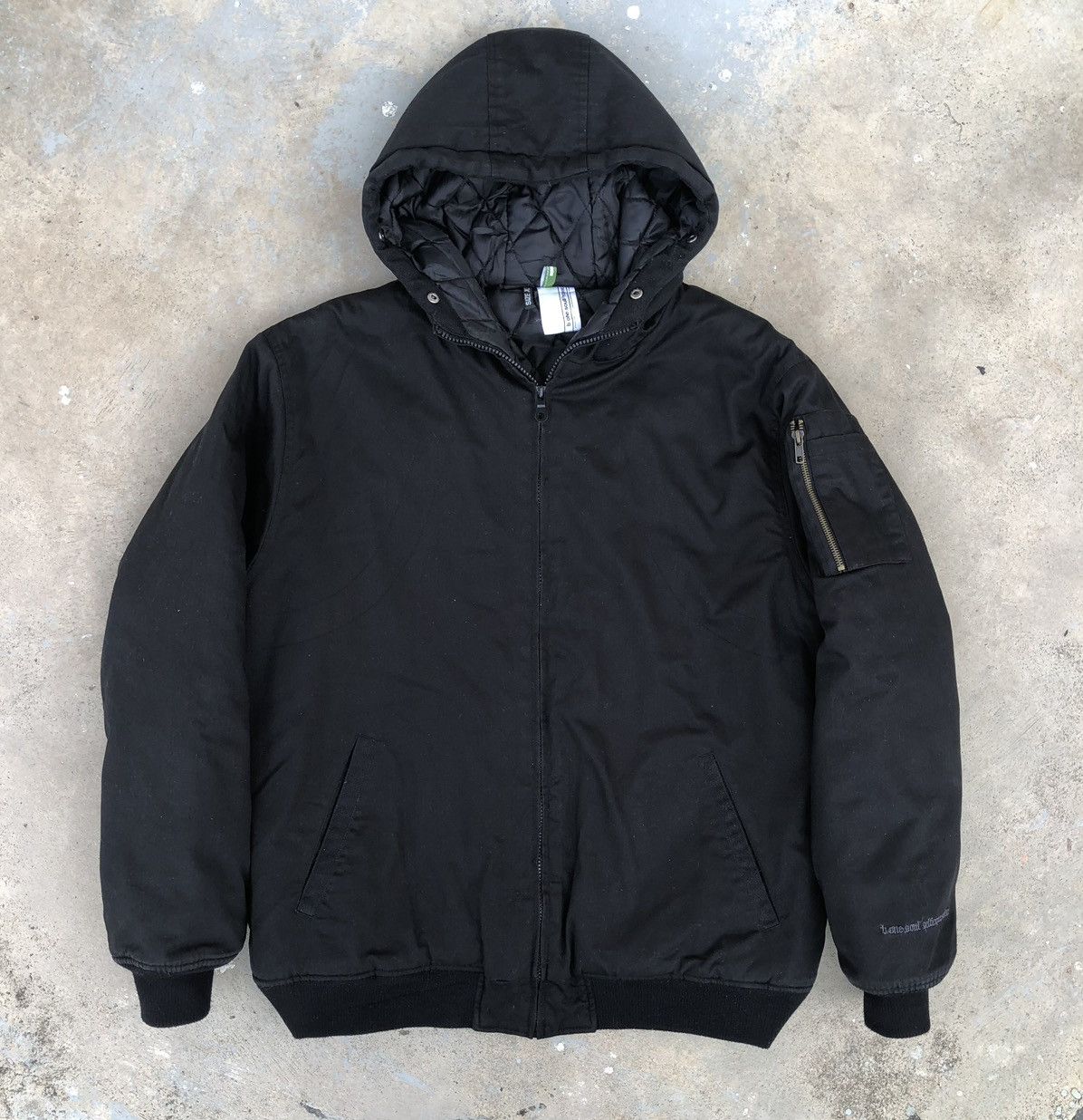 Japanese Brand B-one-soulProjects Ma-1 Lined Quilted Bomber Jacket Size US XL / EU 56 / 4 - 16 Thumbnail