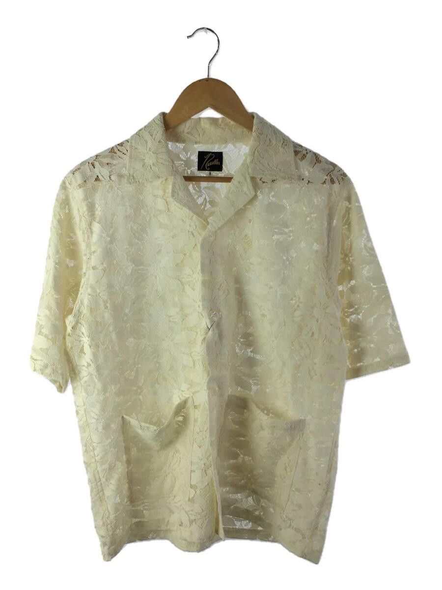 image of Needles Floral Short Sleeve Open Collar Shirt in White, Men's (Size Small)