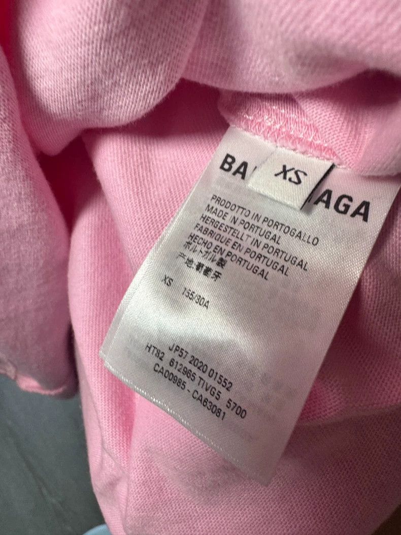 Balenciaga Balenciaga Front and back monogram logo pink short sleeve Size US XS / EU 42 / 0 - 4 Thumbnail