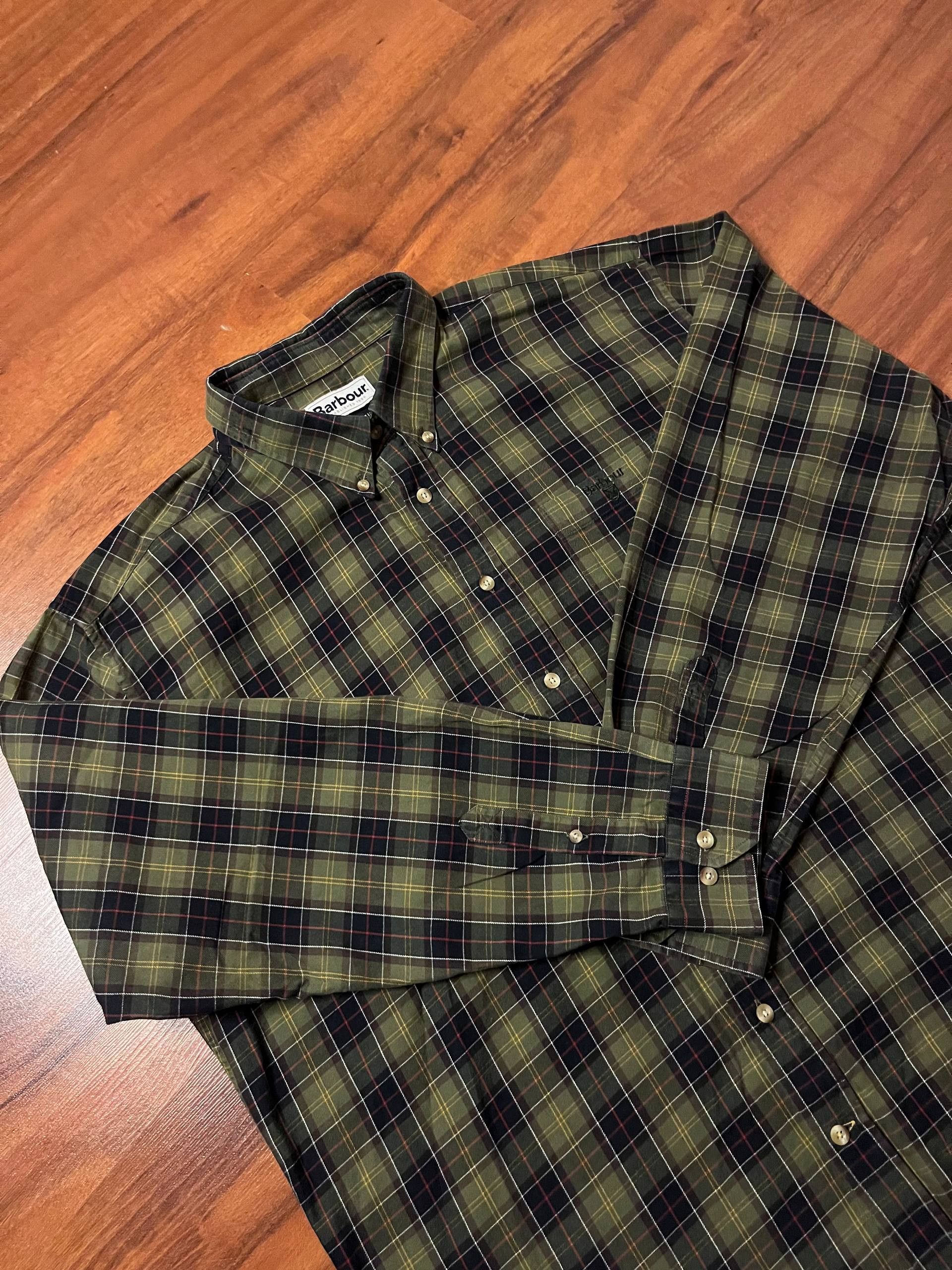 Barbour VTG Barbour Tartan Classic Button Down Casual Baggy Shirt Size US XXL / EU 58 / 5 - 3 Thumbnail