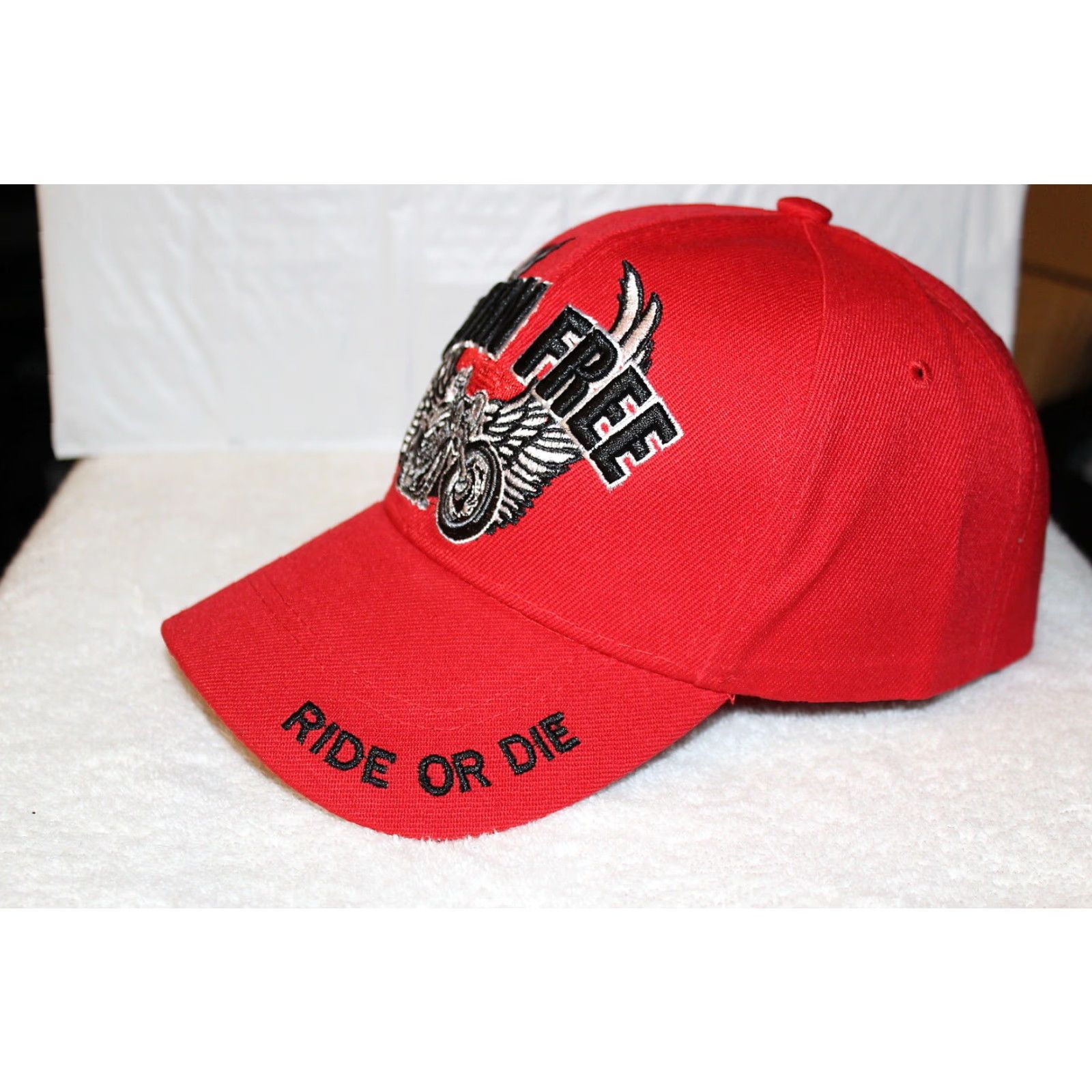 Vintage VINTAGE ACE Motorcycle Wings Biker Baseball Cap Men Adjustable Red Size ONE SIZE - 2 Thumbnail