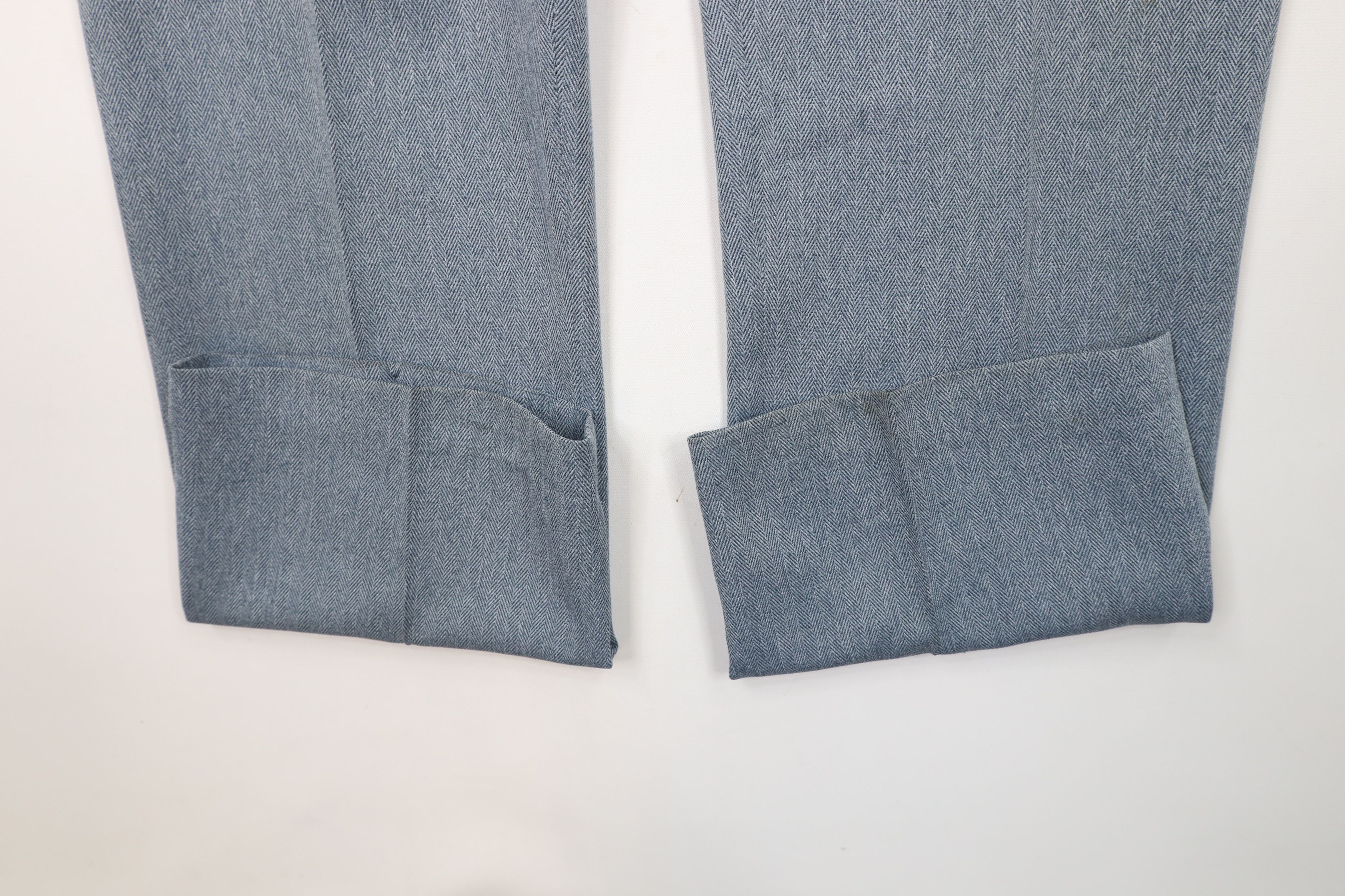 Vintage Vintage 70s Streetwear Herringbone Wide Leg Chino Pants USA Size US 38 / EU 54 - 6 Thumbnail