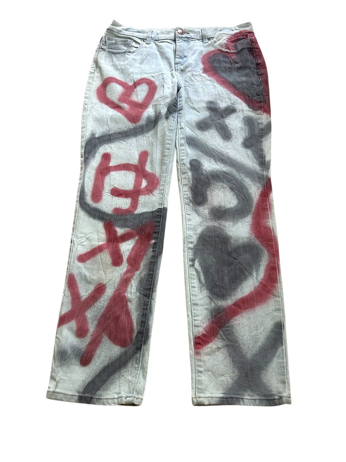 Chicos × Vintage SO SLIMMING by CHICO'S Street Punk Art Style Denim Size US 32 / EU 48 - 1 Thumbnail