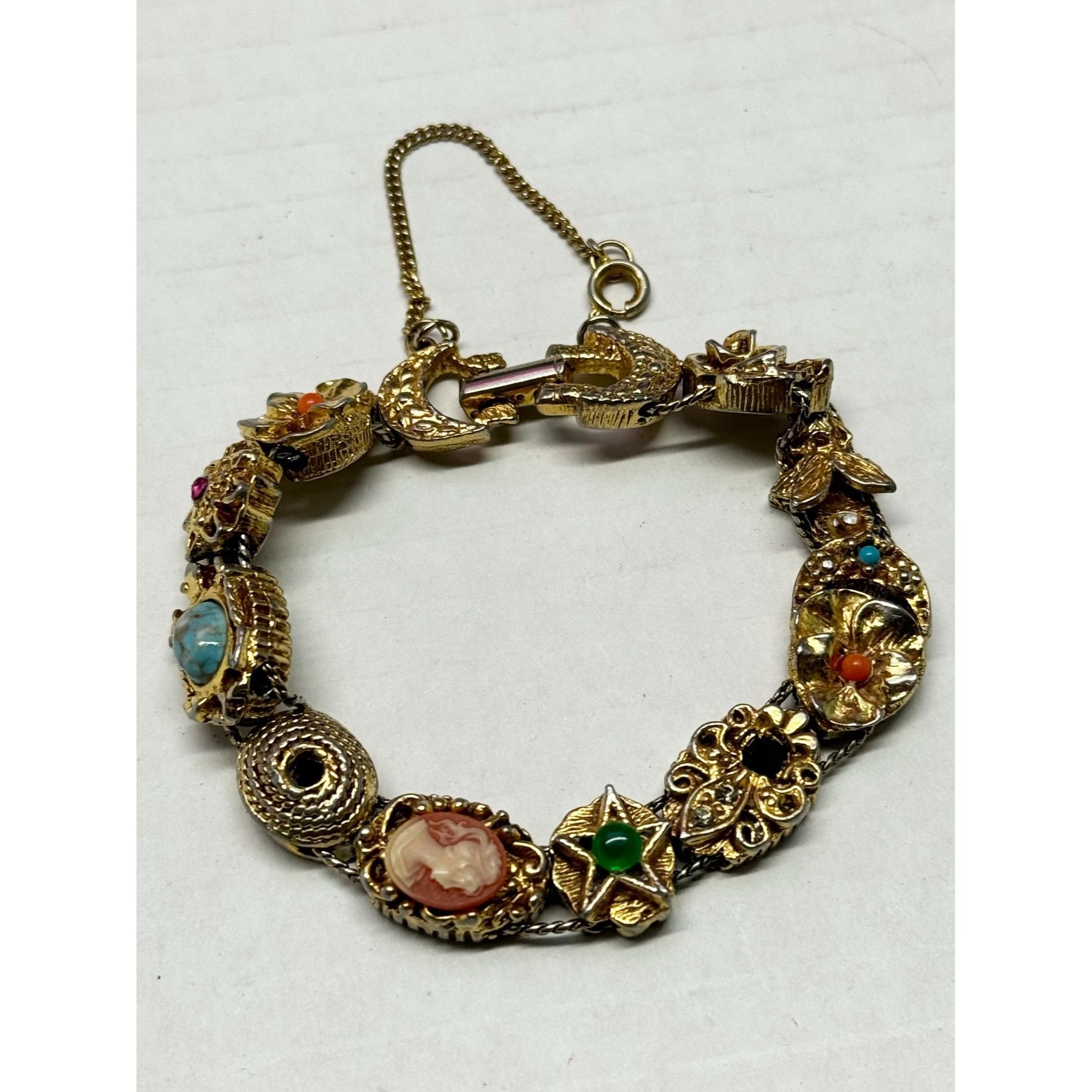 Vintage Vintage jeweled slide bracelet Size ONE SIZE - 1 Thumbnail