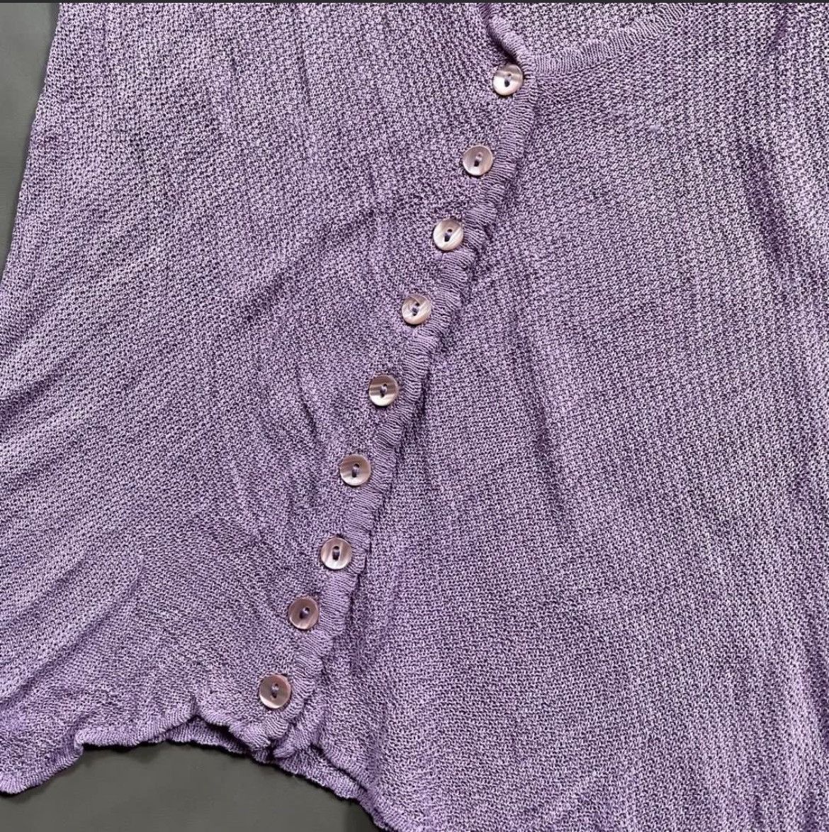 Dior CHRISTIAN DIOR LAVANDER CARDIGAN Size S / US 4 / IT 40 - 4 Thumbnail