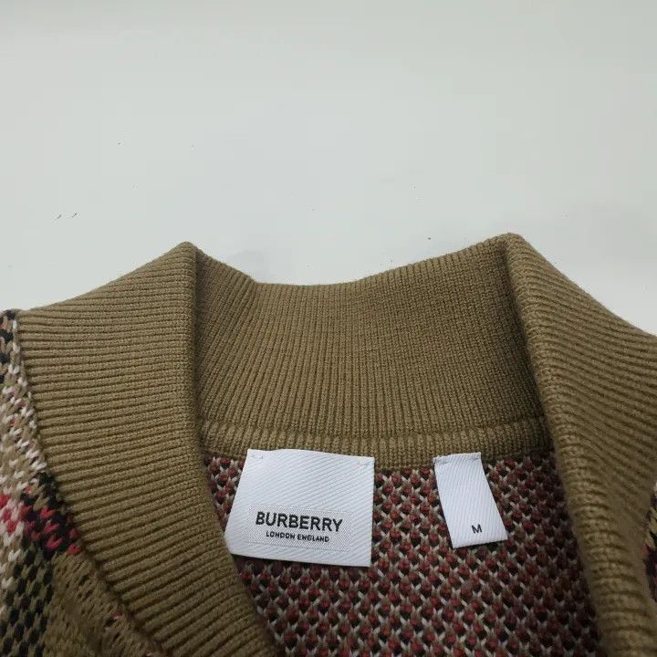 Burberry Burberry Burberry FW23 Brown Plaid Zip Cardigan-2507 Size US M / EU 48-50 / 2 - 5 Thumbnail