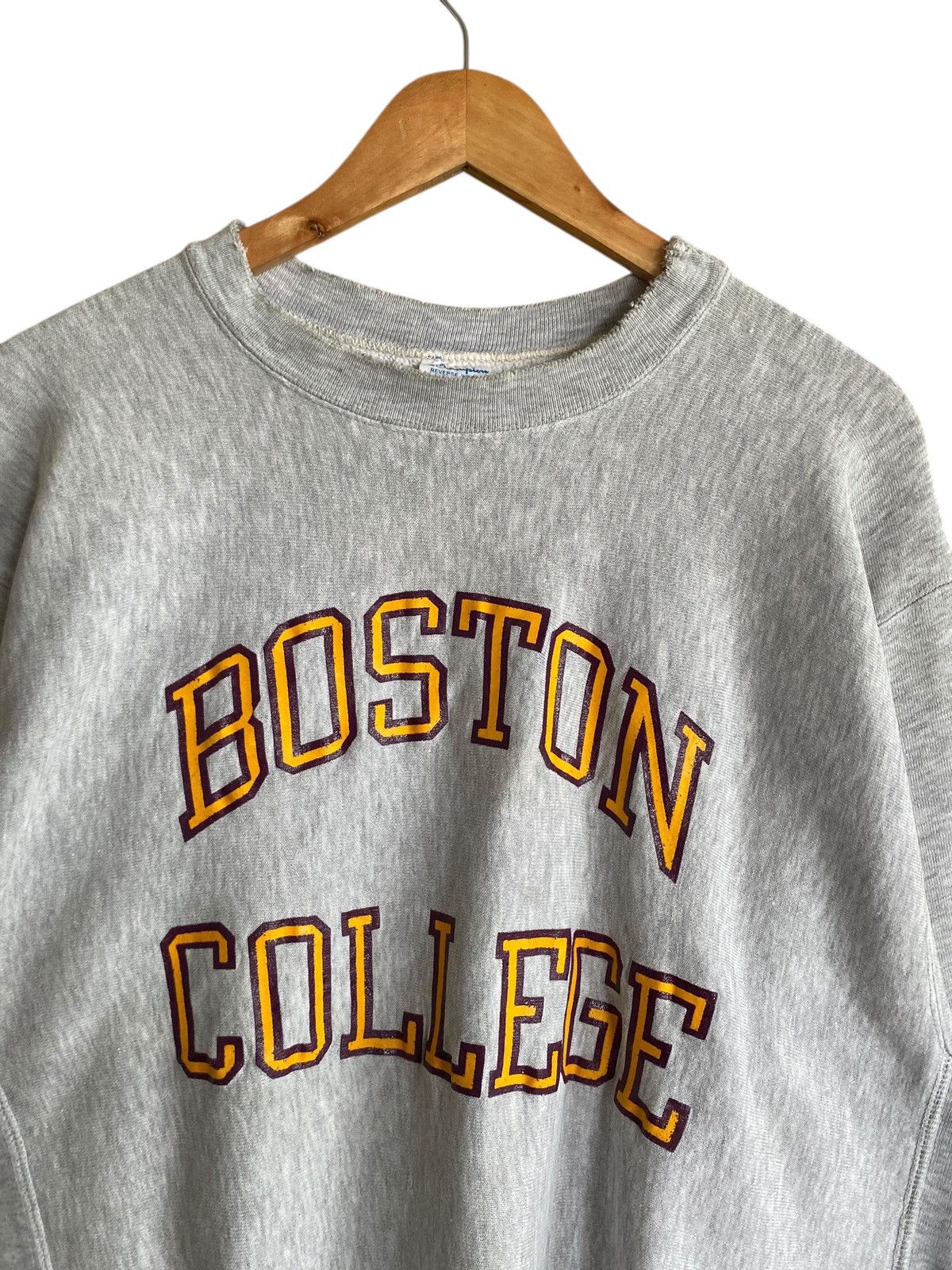 Champion Vtg Champion Reverse Weave Boston College Sweatshirt 1980s Size US XL / EU 56 / 4 - 3 Thumbnail