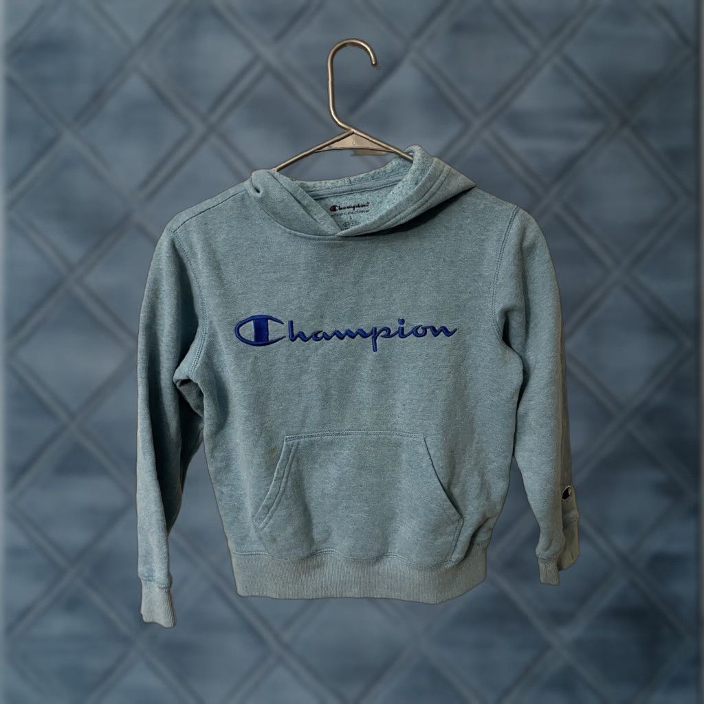 Champion Champion Hoodie Women Small Blue Reverse Weave Sweatshirt Gym Workout Logo Size S / US 4 / IT 40 - 1 Thumbnail