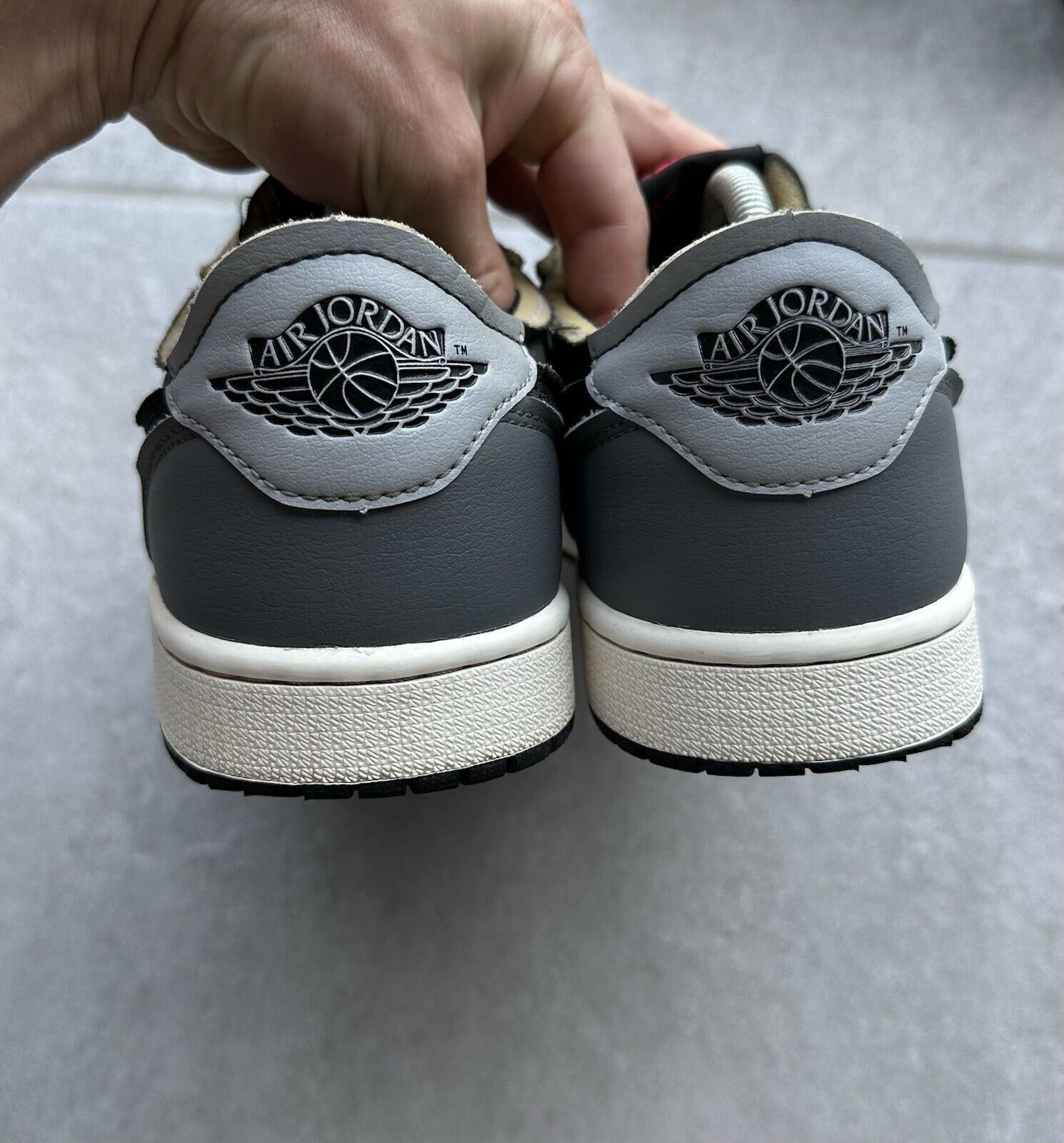 Nike Nike Air Jordan 1 Retro Low OG EX Black Smoke Gray Mens Size US 9.5 / EU 42-43 - 6 Thumbnail