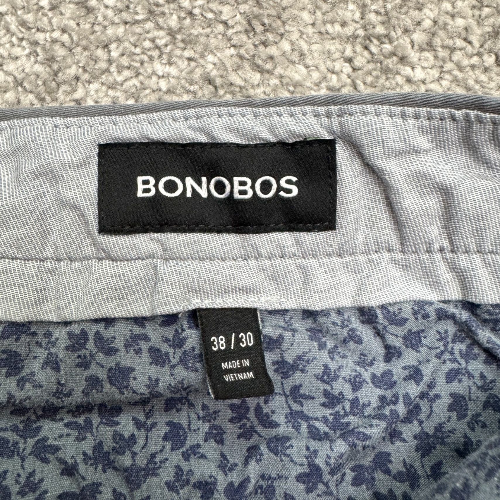 Bonobos Bonobos Slim Fit Straight Leg Chino Pants Mens 38x30 Gray Flat Front Cotton Bonobos Mens Chino Pants Slim Fit Straight Leg Gray Waist 38 Inseam 30 Size US 38 / EU 54 - 6 Thumbnail