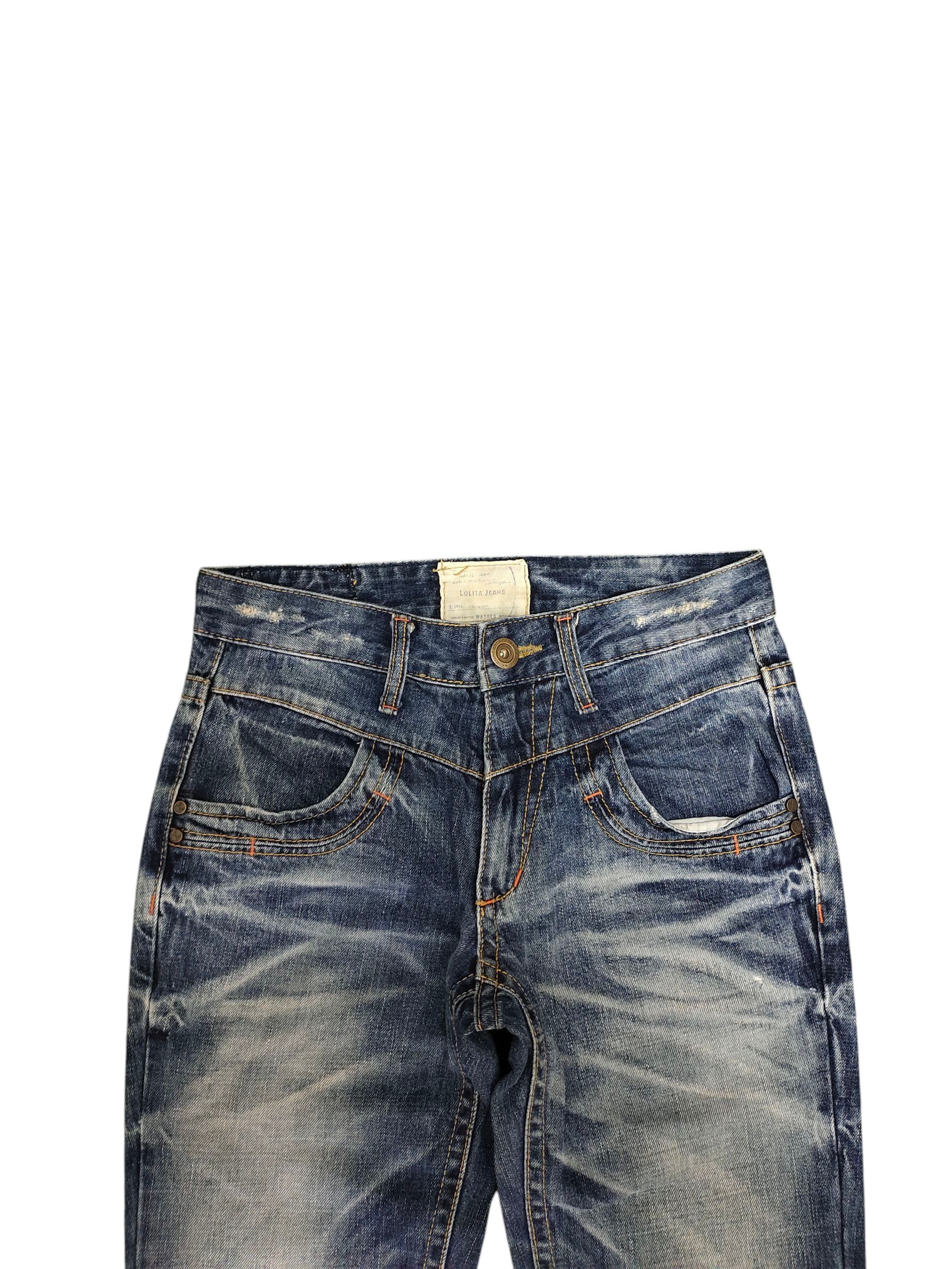 Kapital 2000s Yoshitomo Nara Lolita Studded Clawmark Distress Jeans Size US 29 - 8 Thumbnail