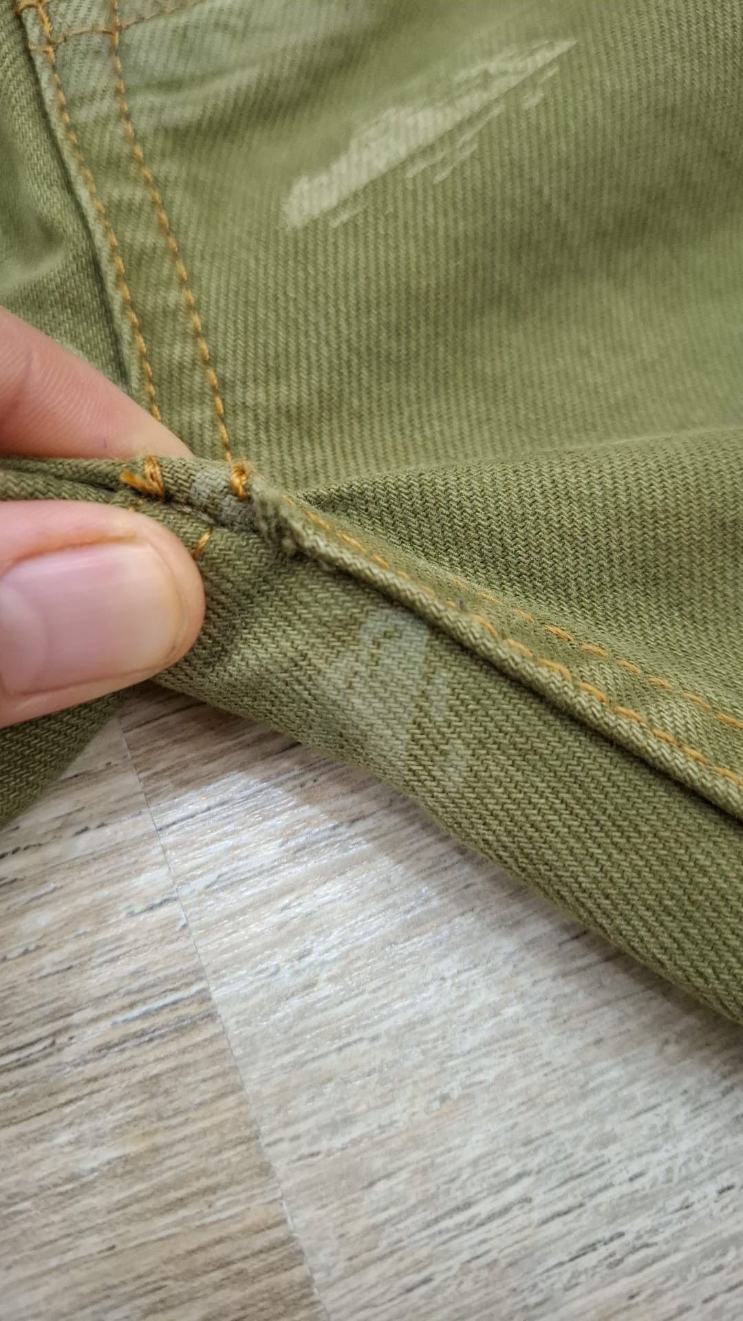 Corteiz Alcatraz Pattern Denim Jeans Khaki Size US 32 / EU 48 - 4 Thumbnail