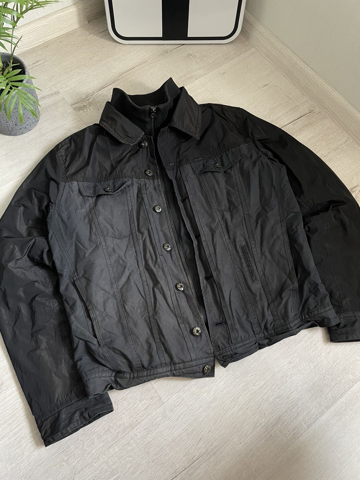 Vintage Diesel Industry Jacket Nylon Y2k Cyber Streetwear