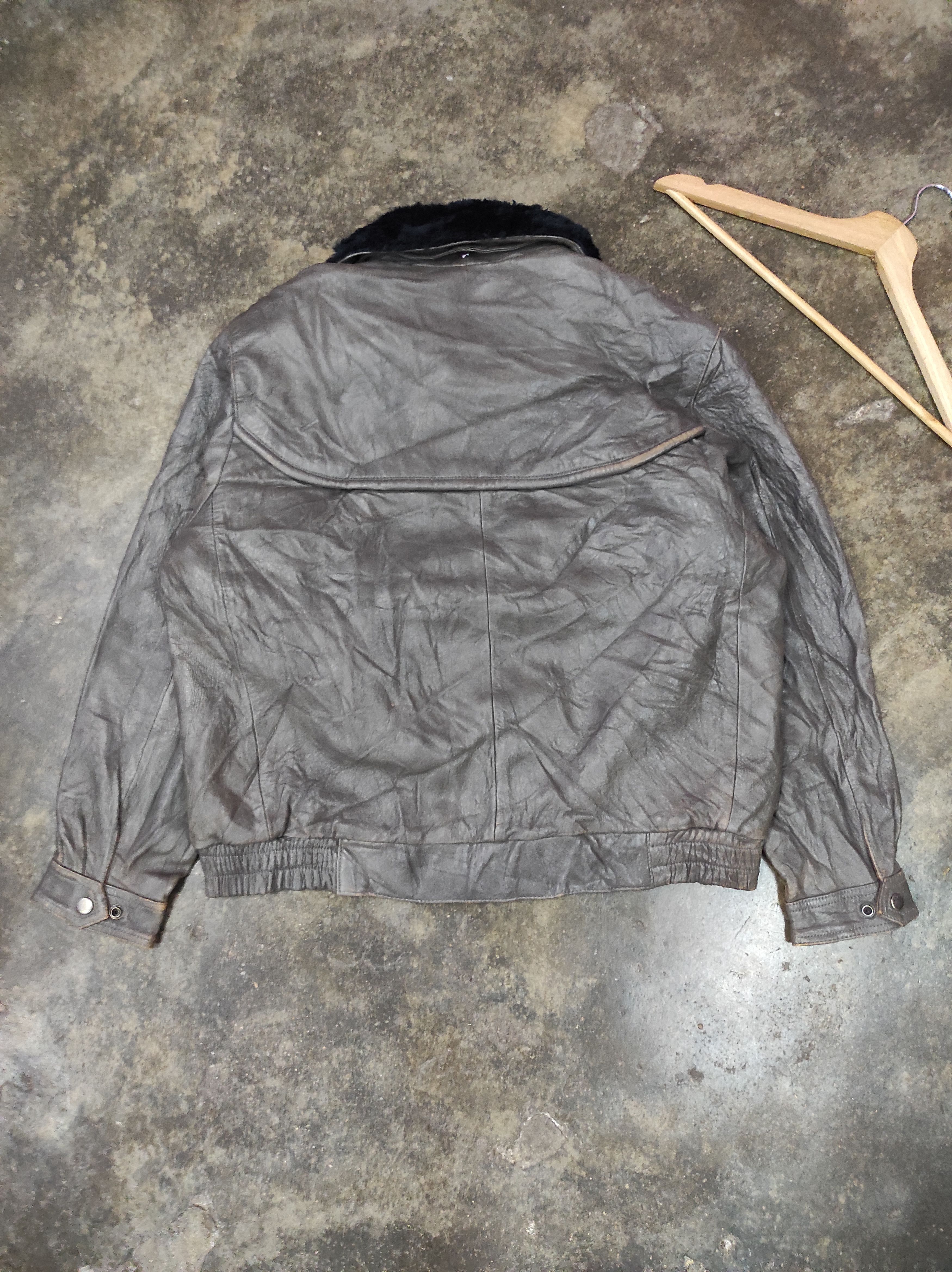 Japanese Brand ROLLING 30 LEATHER BOMBER JACKET Size US L / EU 52-54 / 3 - 8 Thumbnail