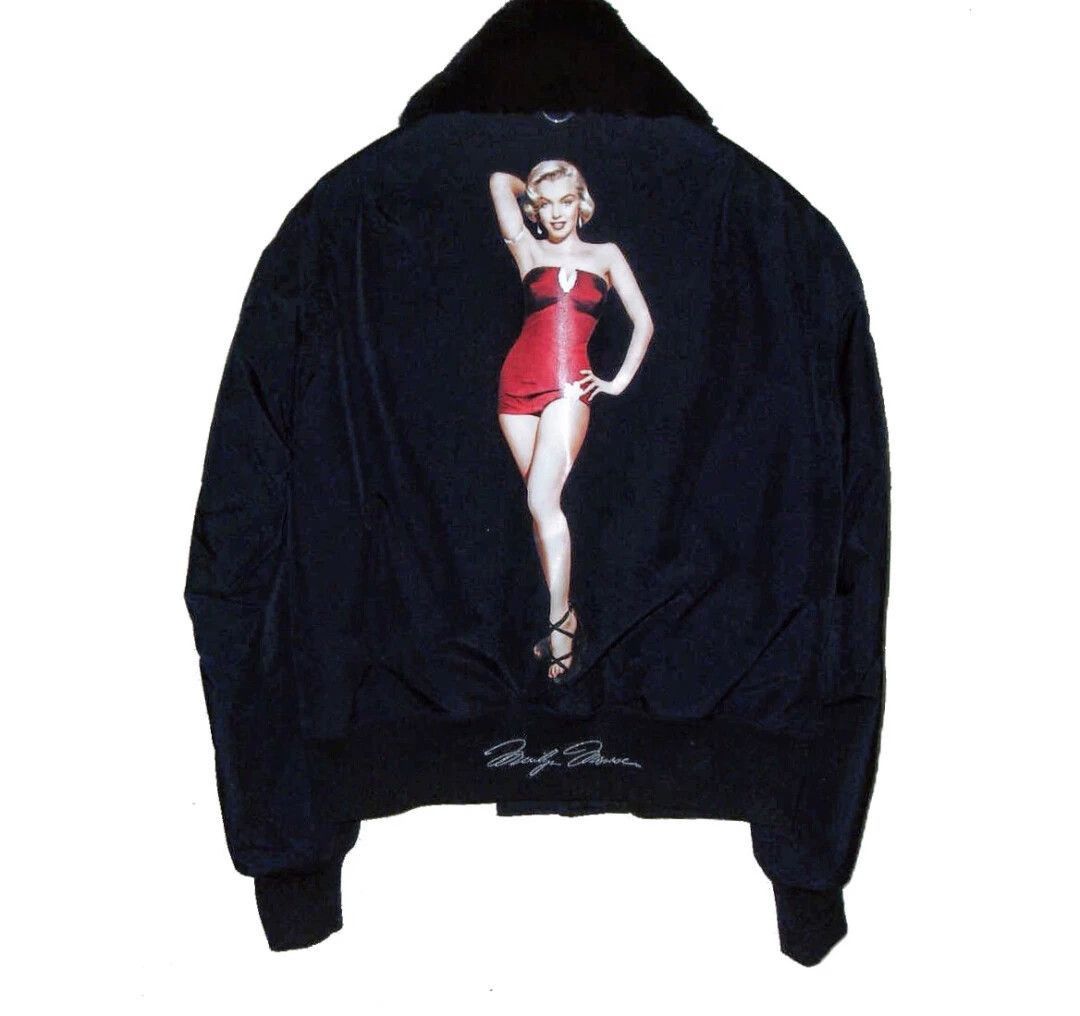 Mastermind Japan Black Marilyn Monroe Print Bomber Jacket Size US M / EU 48-50 / 2 - 1 Thumbnail