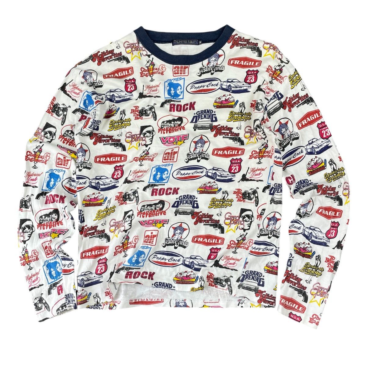 Japanese Brand Unlimited Ability All Over Prints T Shirt Size M / US 6-8 / IT 42-44 - 1 Thumbnail