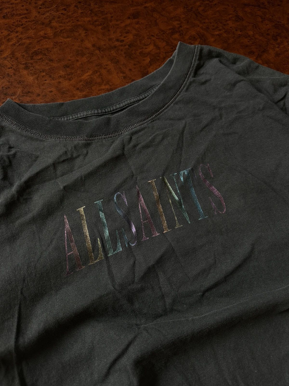 Allsaints × If Six Was Nine AllSaints Tee Shirt Double Sided Logo BIG RAINBOW MONO Size US M / EU 48-50 / 2 - 5 Thumbnail