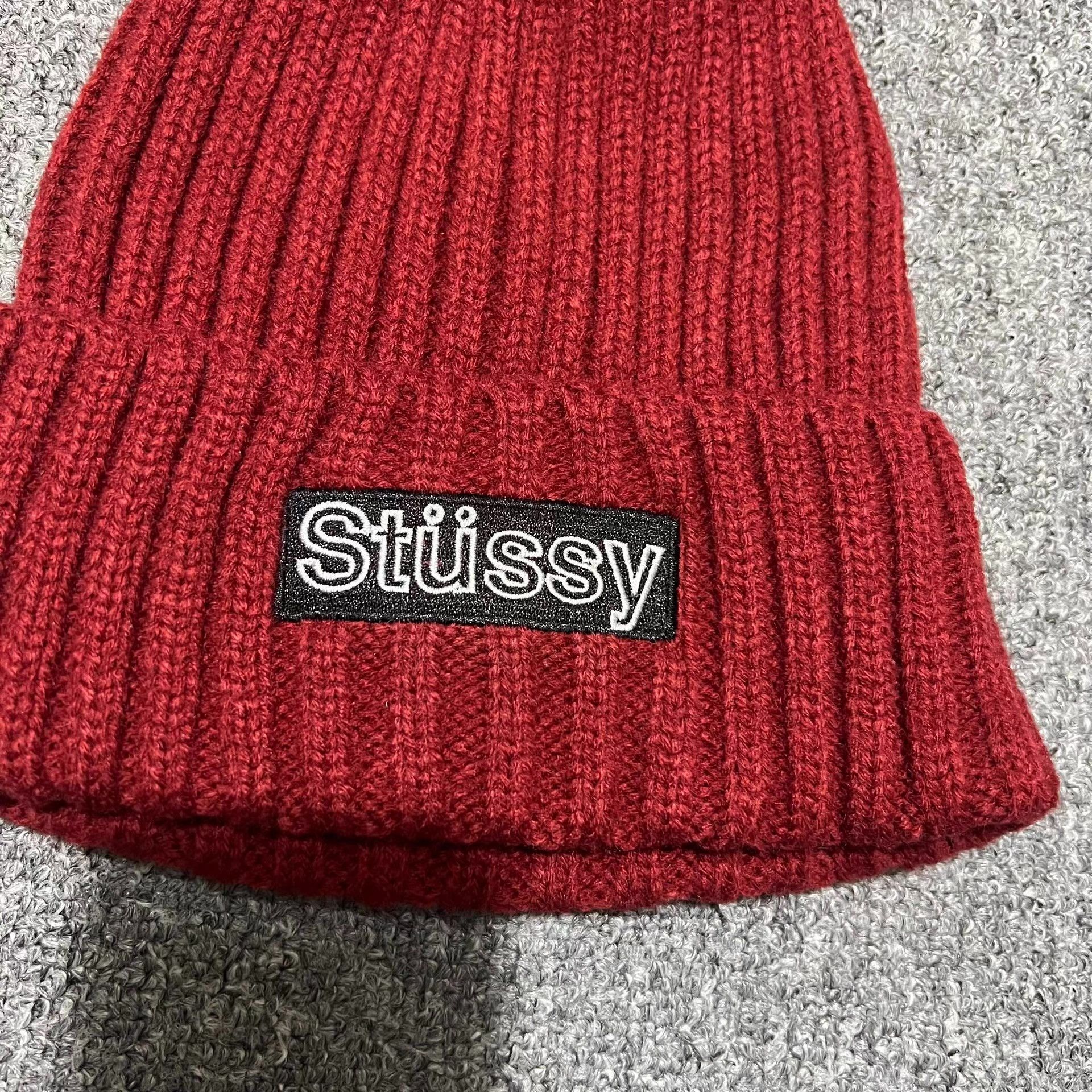 Stussy Stussy Embroidered Box Logo Knit Beanie Q7 Size ONE SIZE - 4 Thumbnail