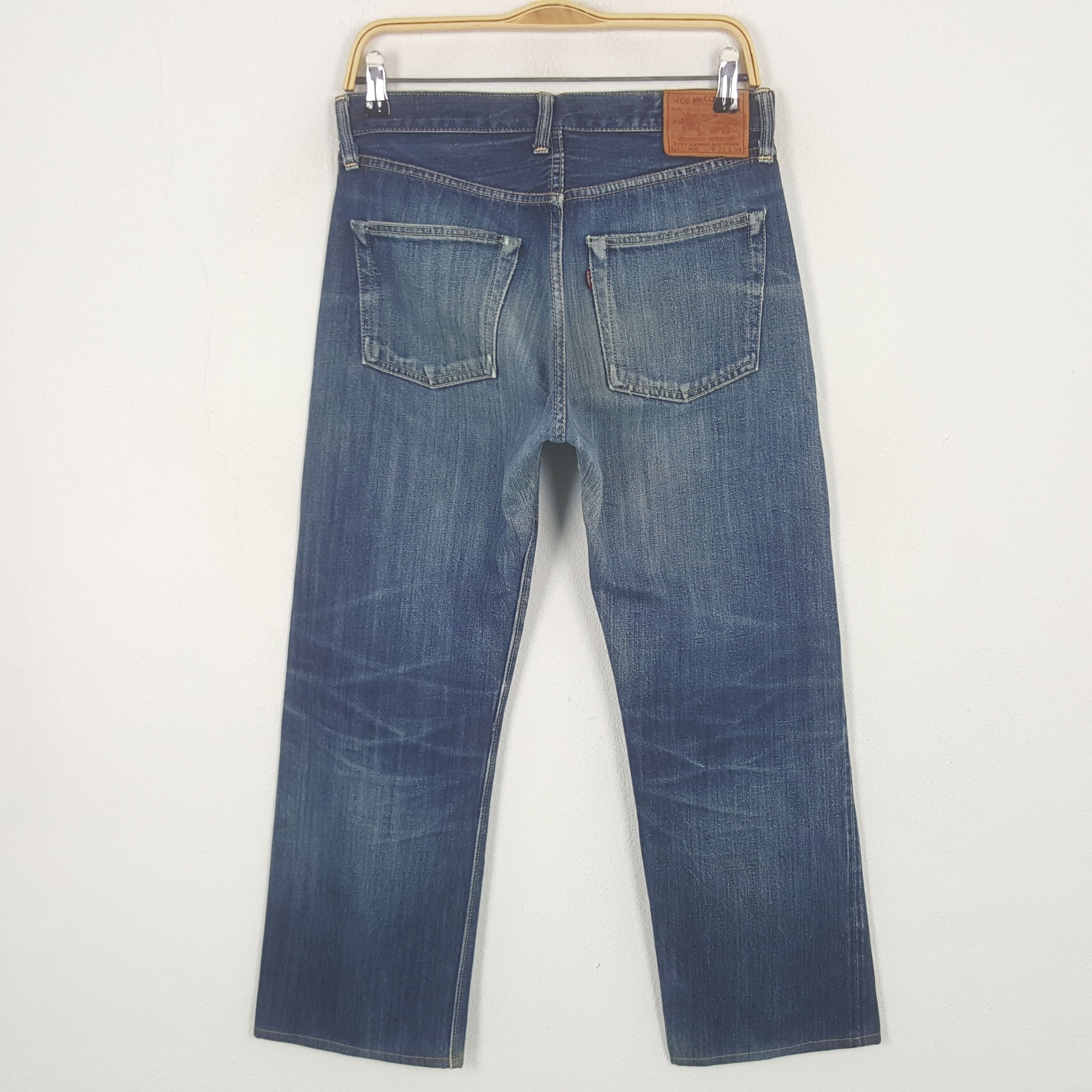 Japanese Brand Vintage Joe McCoy Selvedge Denim Jeans Size US 29 - 4 Thumbnail