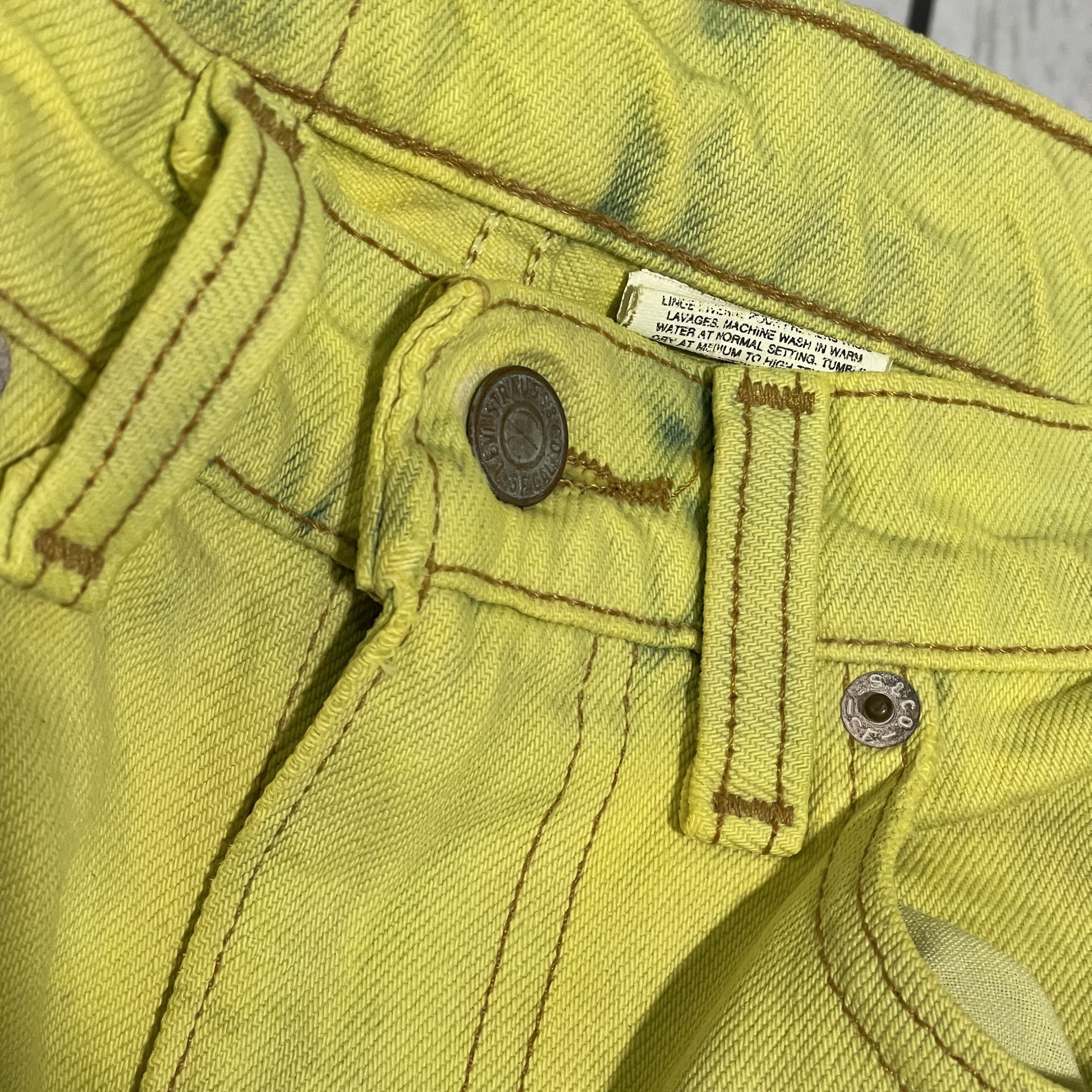 Levi's Vintage Levi's Custom Tiger Pants Graphic Bleach Wash Y2K Size US 31 - 12 Thumbnail