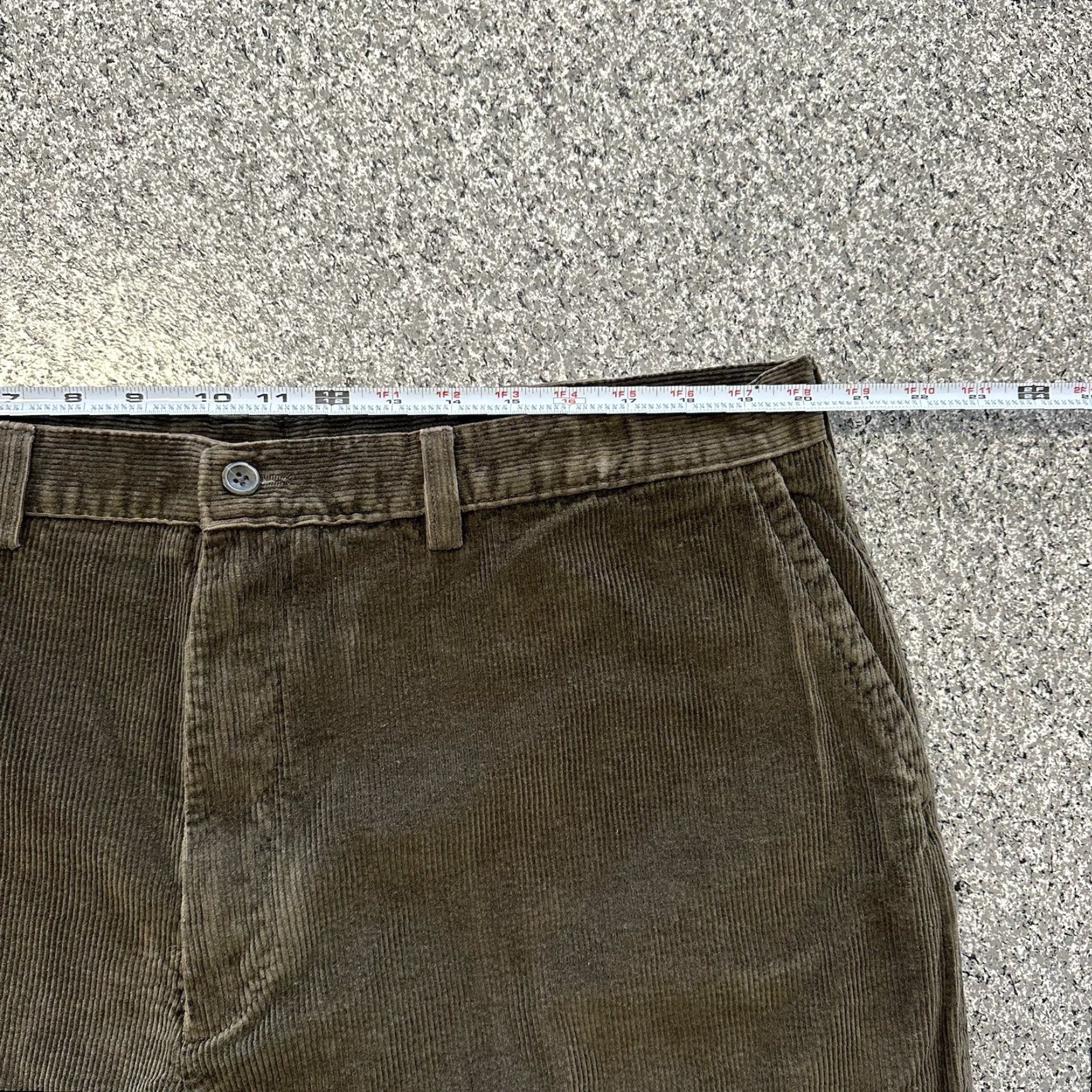 Roundtree & Yorke Roundtree & Yorke Corduroy Pants Mens 42x28 Relaxed Fit Straight Leg Brown Size US 42 / EU 58 - 6 Thumbnail